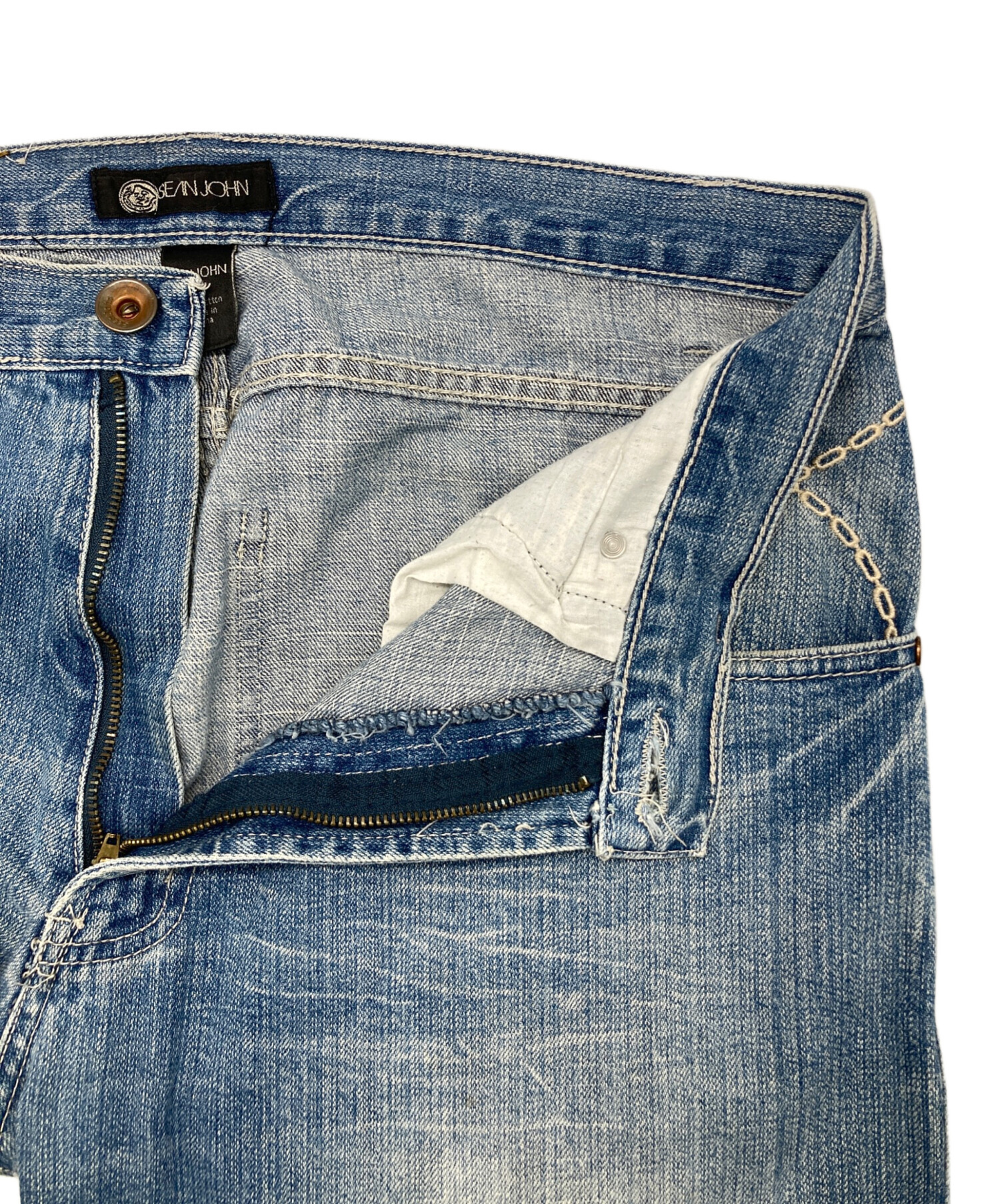 中古・古着通販】SEAN JOHN (ショーンジョン) バック刺繍デニムパンツ