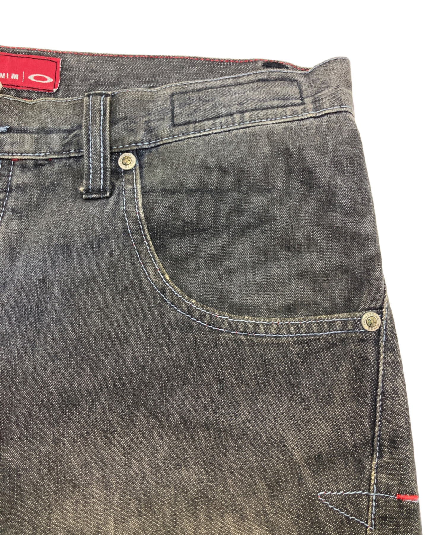 中古・古着通販】OAKLEY (オークリー) industrial denim shorts グレー 