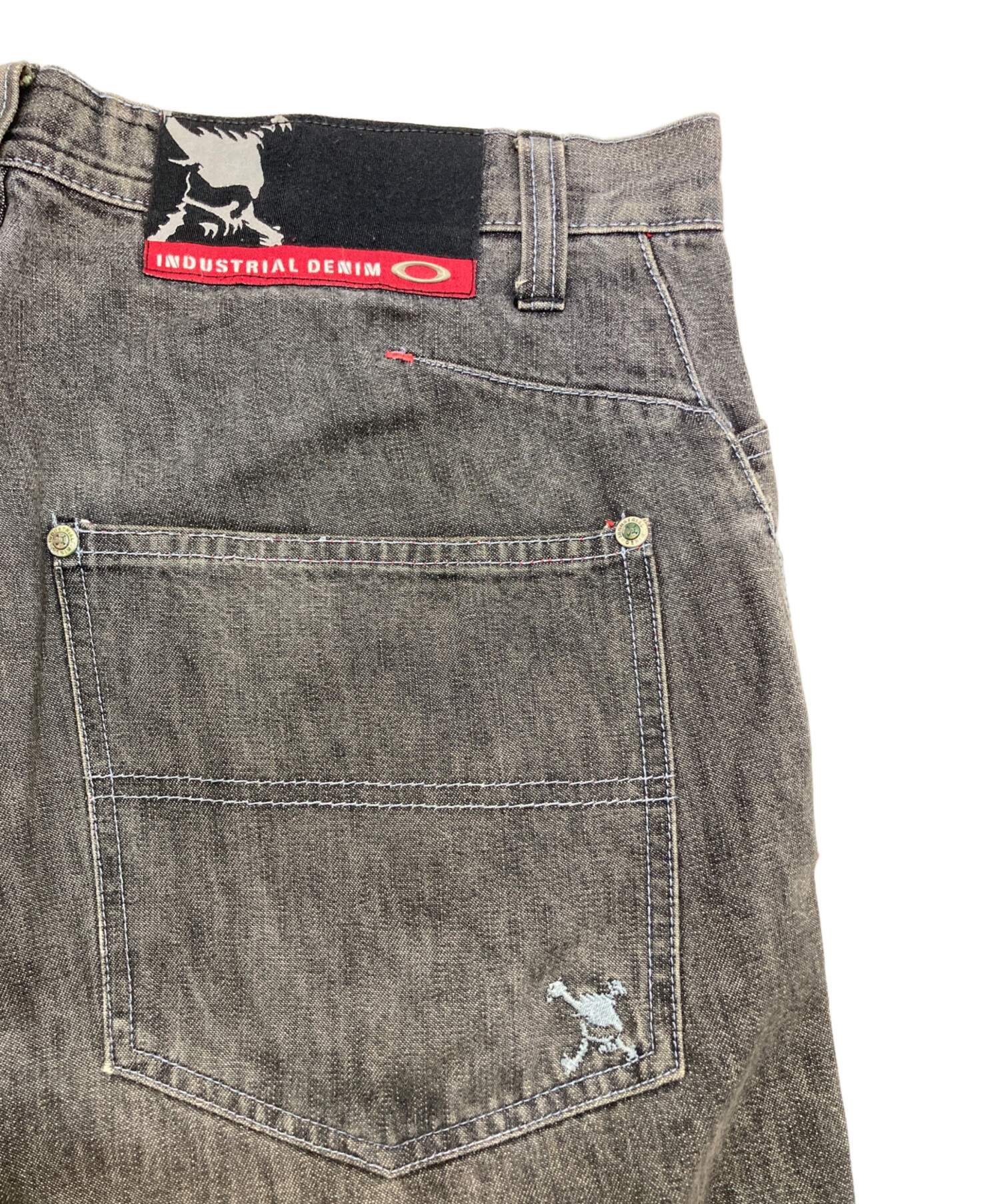 中古・古着通販】OAKLEY (オークリー) industrial denim shorts グレー 