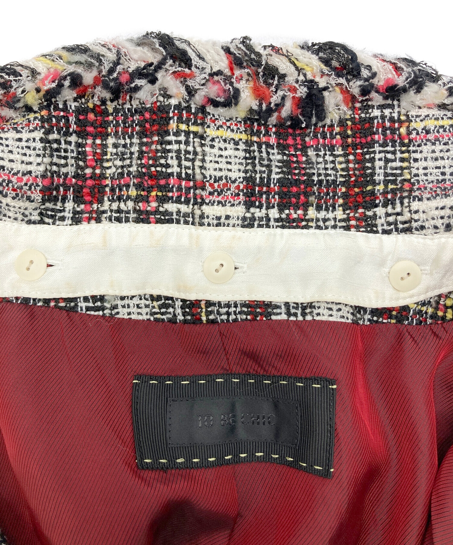 【美品】トゥービーシック ツイードジャケット セットアップ 42 2361-W5E0445402.jpg?v=1728970195