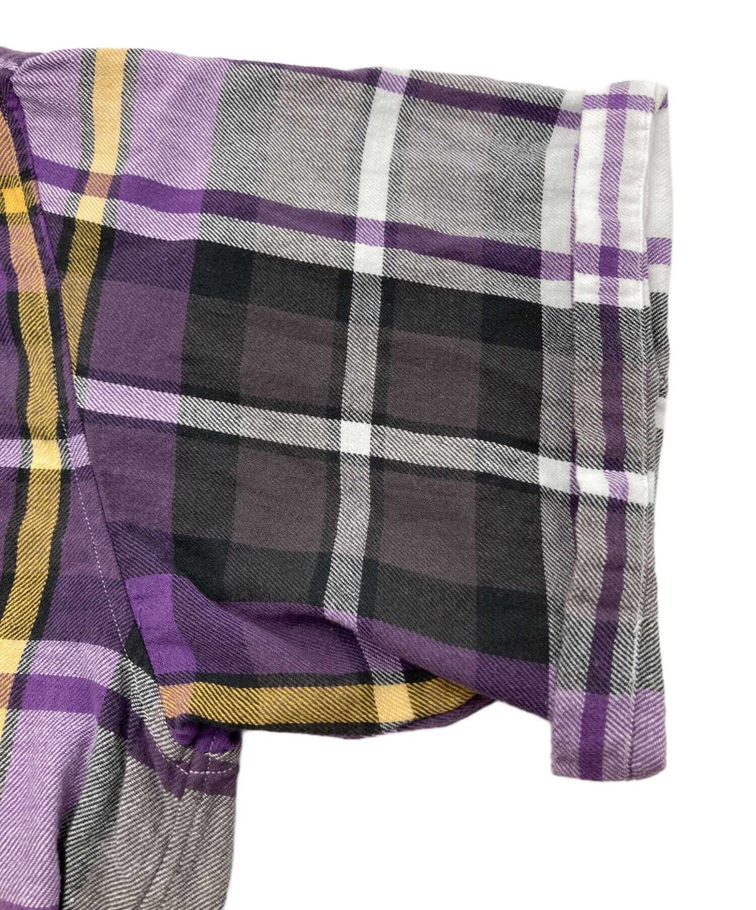 中古・古着通販】UNUSED (アンユーズド) Fringe Short Sleeve Check