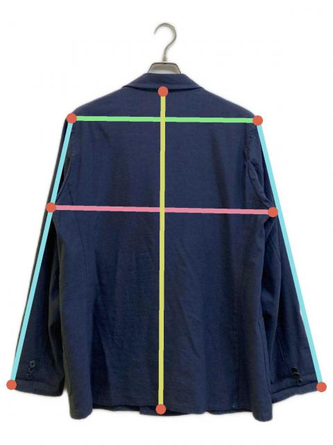 COMOLI コモリ コットン タイプライター ダブル テーラードジャケット 紺 COMOLI / コモリ | タイフライター シャツシャケット - Navy | 通販