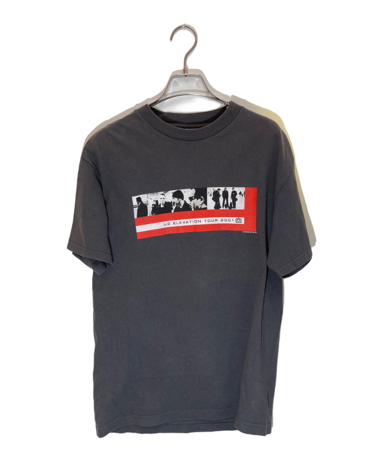1985ツアーtシャツ USA製 U2 バンドTシャツ 　ラグラン　激レア 中古・古着通販】U2 (ユーツー) バンドTシャツ グレー サイズ:Ⅿ