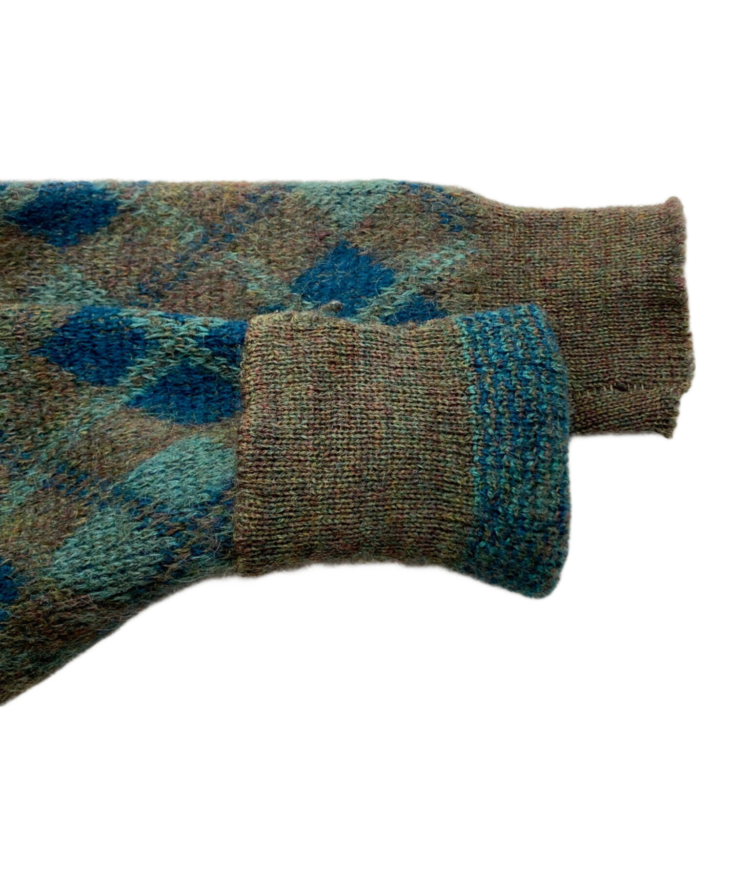 中古・古着通販】Darwin (ダーウィン) モヘア混チェックカーディガン