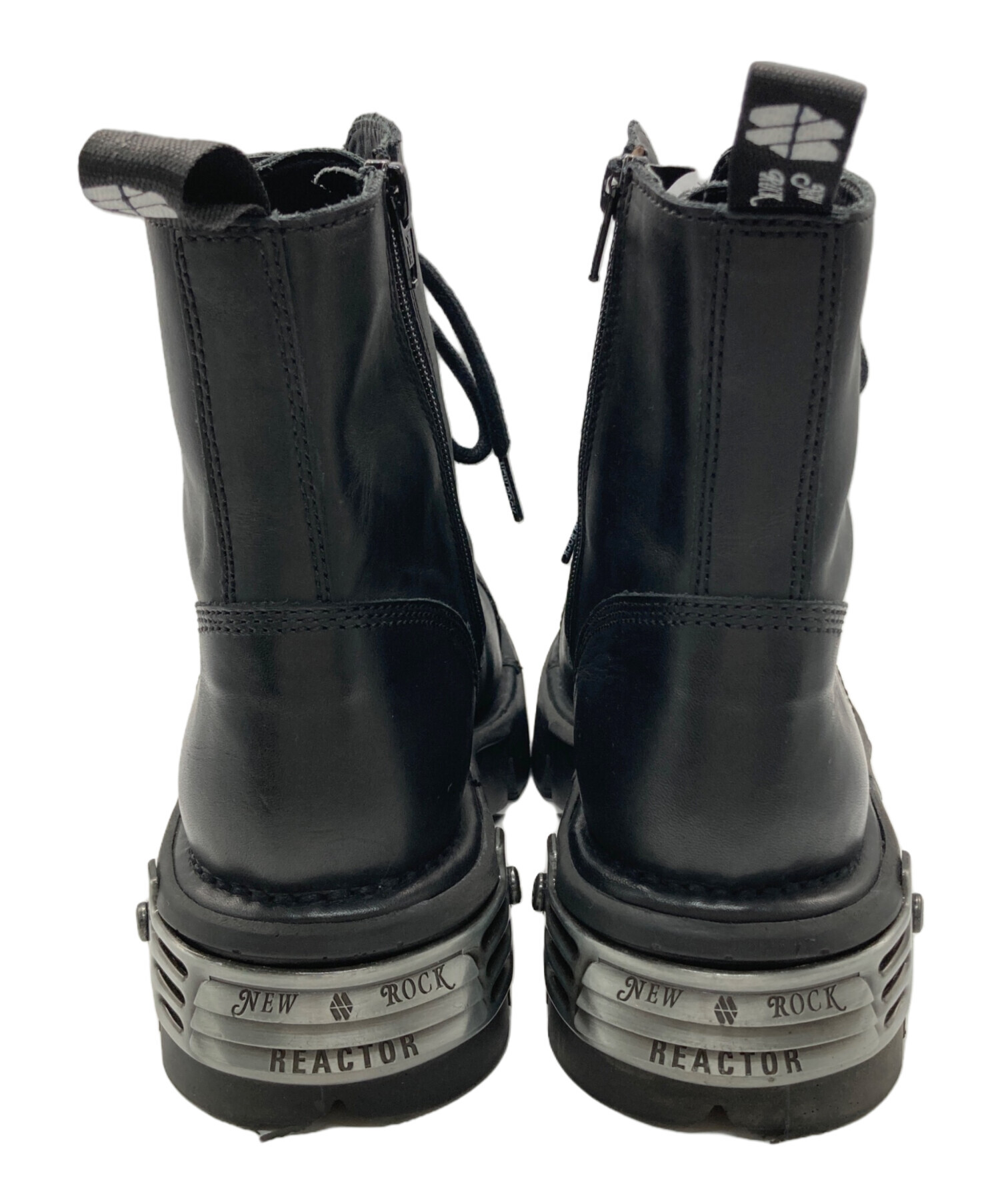 中古・古着通販】NEW ROCK (ニューロック) ANKLE BOOT BLACK REACTOR