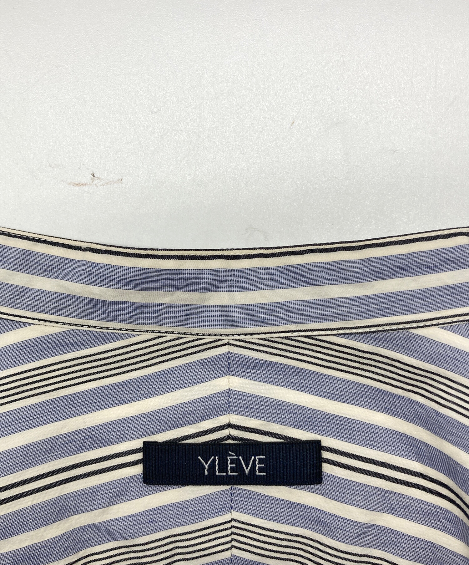 中古・古着通販】YLEVE (イレーヴ) コットンシルクストライプシャツ