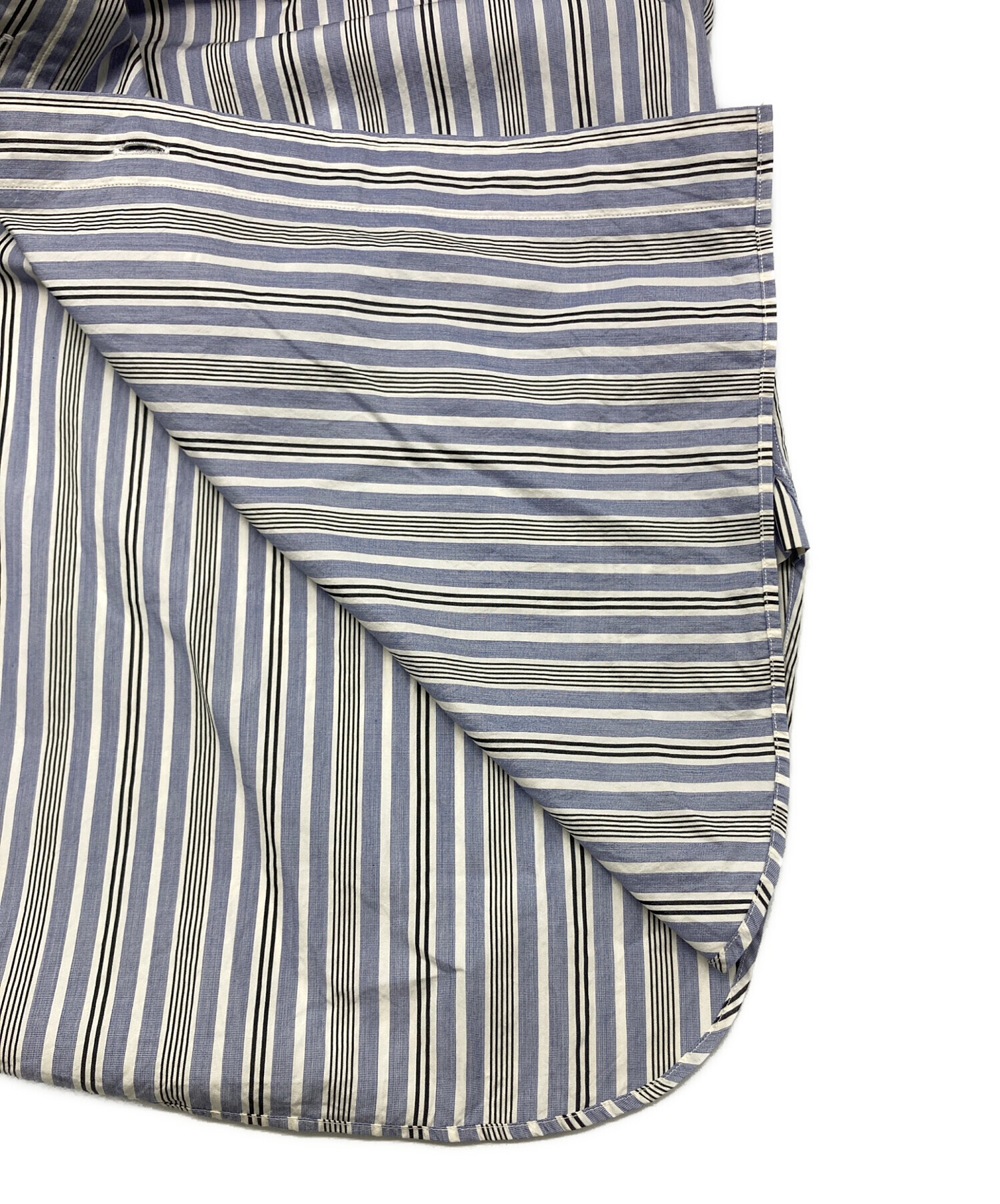 中古・古着通販】YLEVE (イレーヴ) コットンシルクストライプシャツ