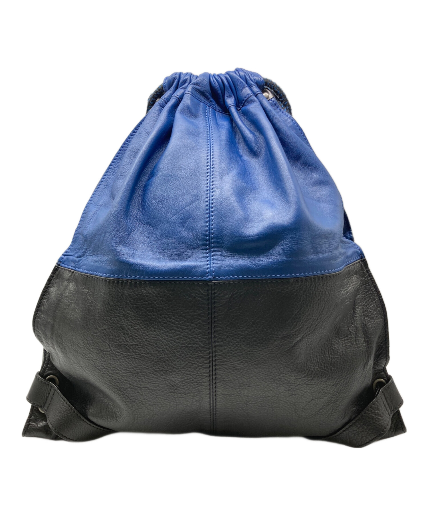 中古・古着通販】DIESEL (ディーゼル) レザーナップサック ブラック