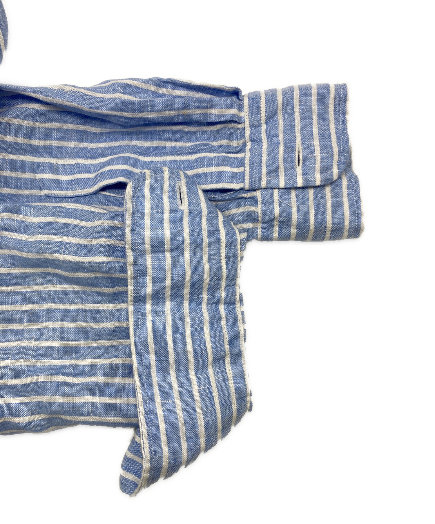 POLO Ralph Lauren ワンピース　リネン　ブルーストライプ　春夏 中古・古着通販】POLO RALPH LAUREN (ポロ・ラルフローレン