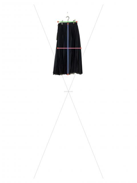 中古・古着通販】sacai (サカイ) Chalk Stripe Skirt ネイビー サイズ