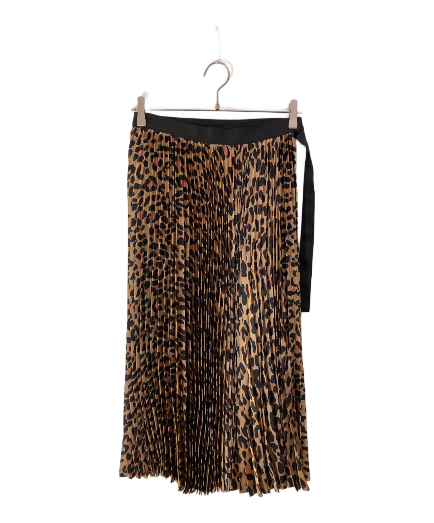 中古・古着通販】sacai (サカイ) レオパードプリーツラップスカート