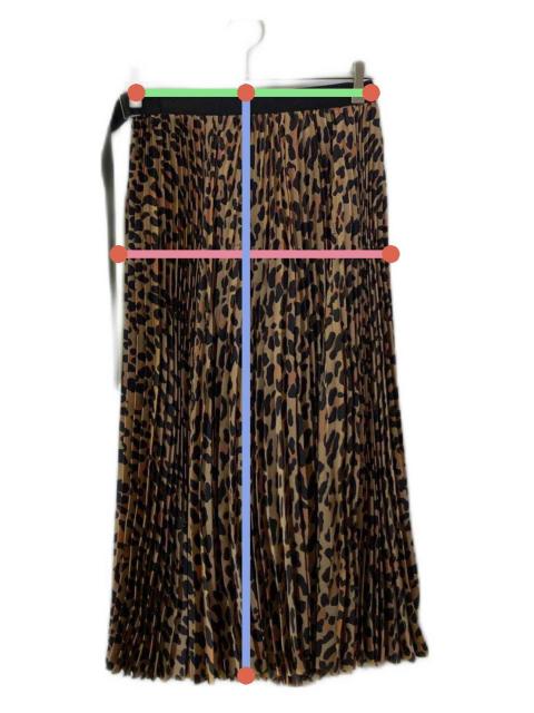 sacai LeopardChiffon Skirtサカイレオパード巻きスカート 中古・古着通販】sacai (サカイ) レオパードプリーツラップスカート