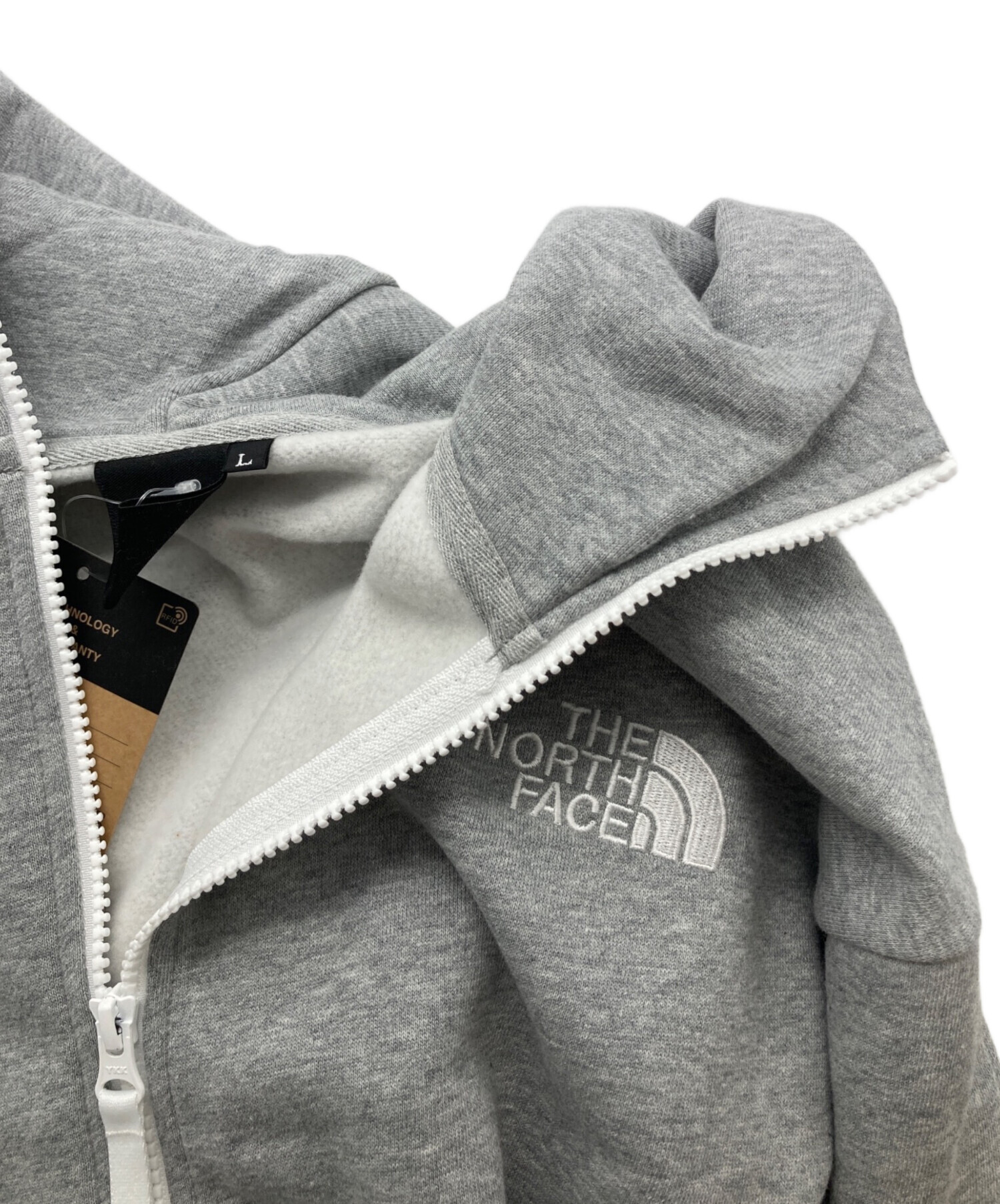 【未使用品L】THE NORTH FACE◎リアビューフルジップフーディ◎グレー ラストXLのみ】THE NORTH FACE（ザノースフェイス）“REARVIEW FULL ZIP