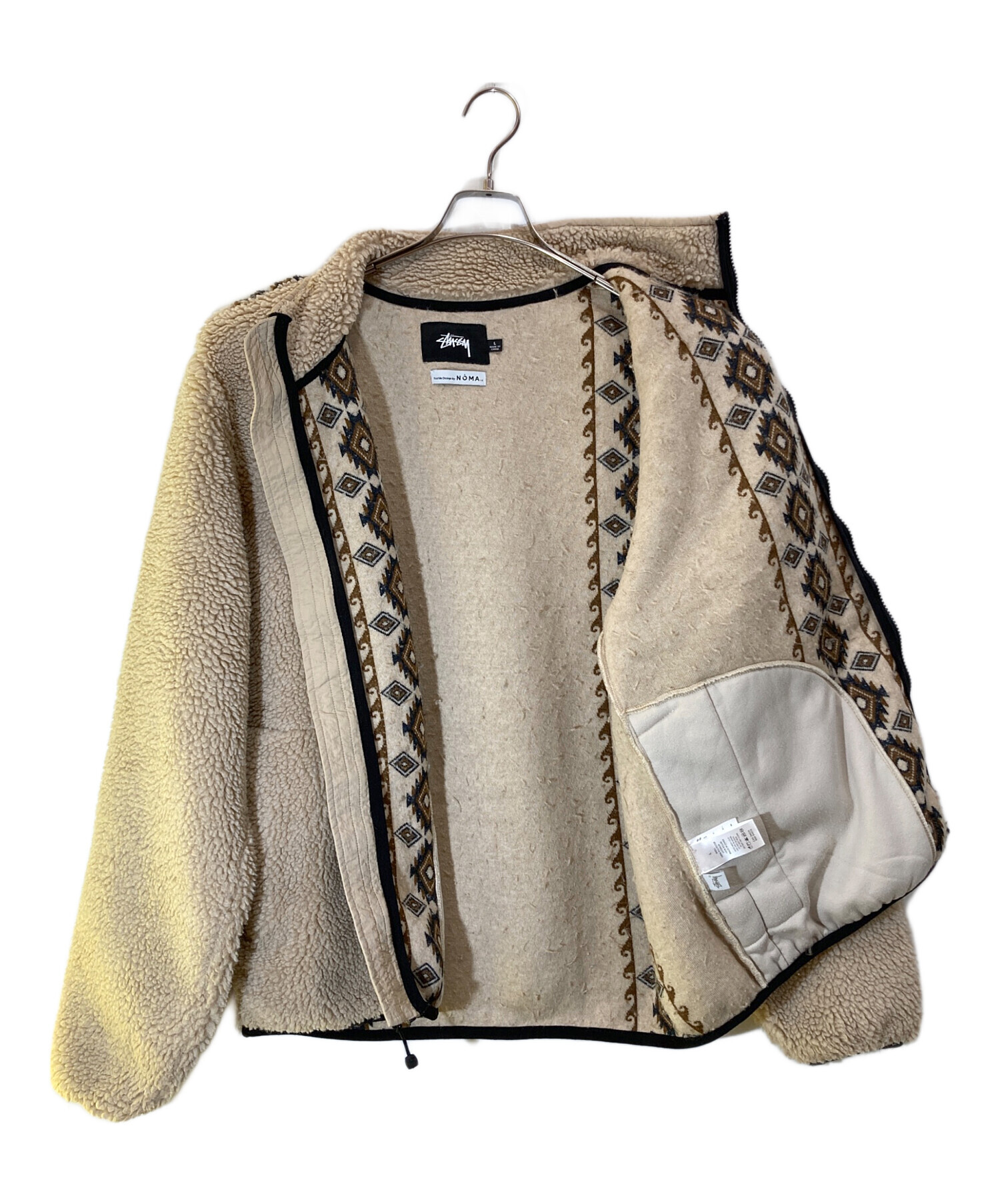stussy noma Lima Jacquard Sherpa Jacket ヒロ】Stussy NOMA Lima