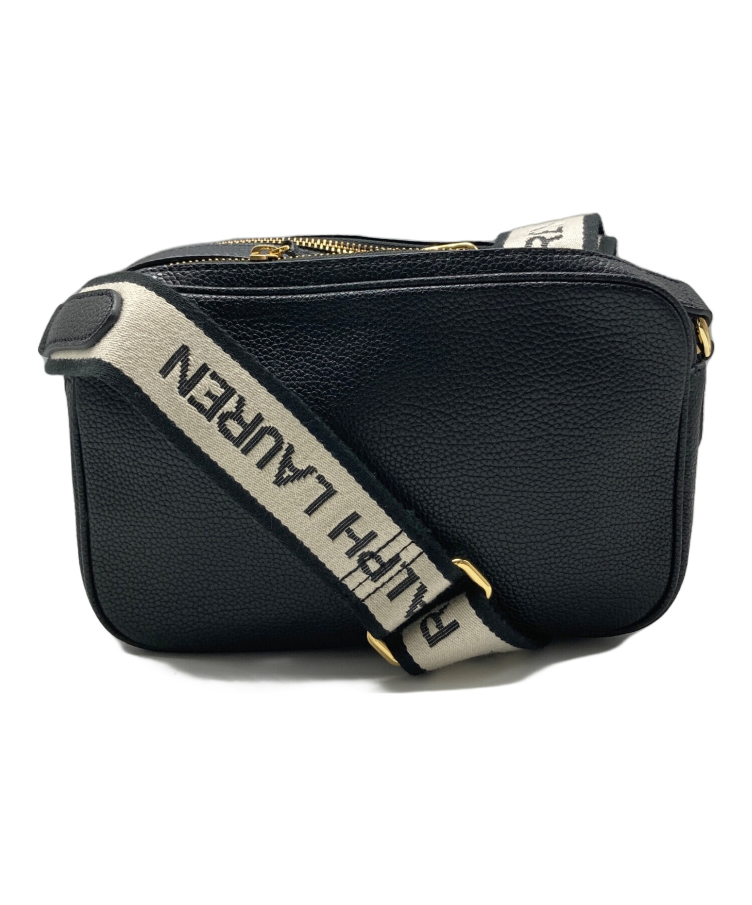 未使用　ラルフローレン ショルダーバッグ　クロスボディバッグ　ブラック 中古・古着通販】LAUREN RALPH LAUREN (ローレンラルフローレン) ロゴ
