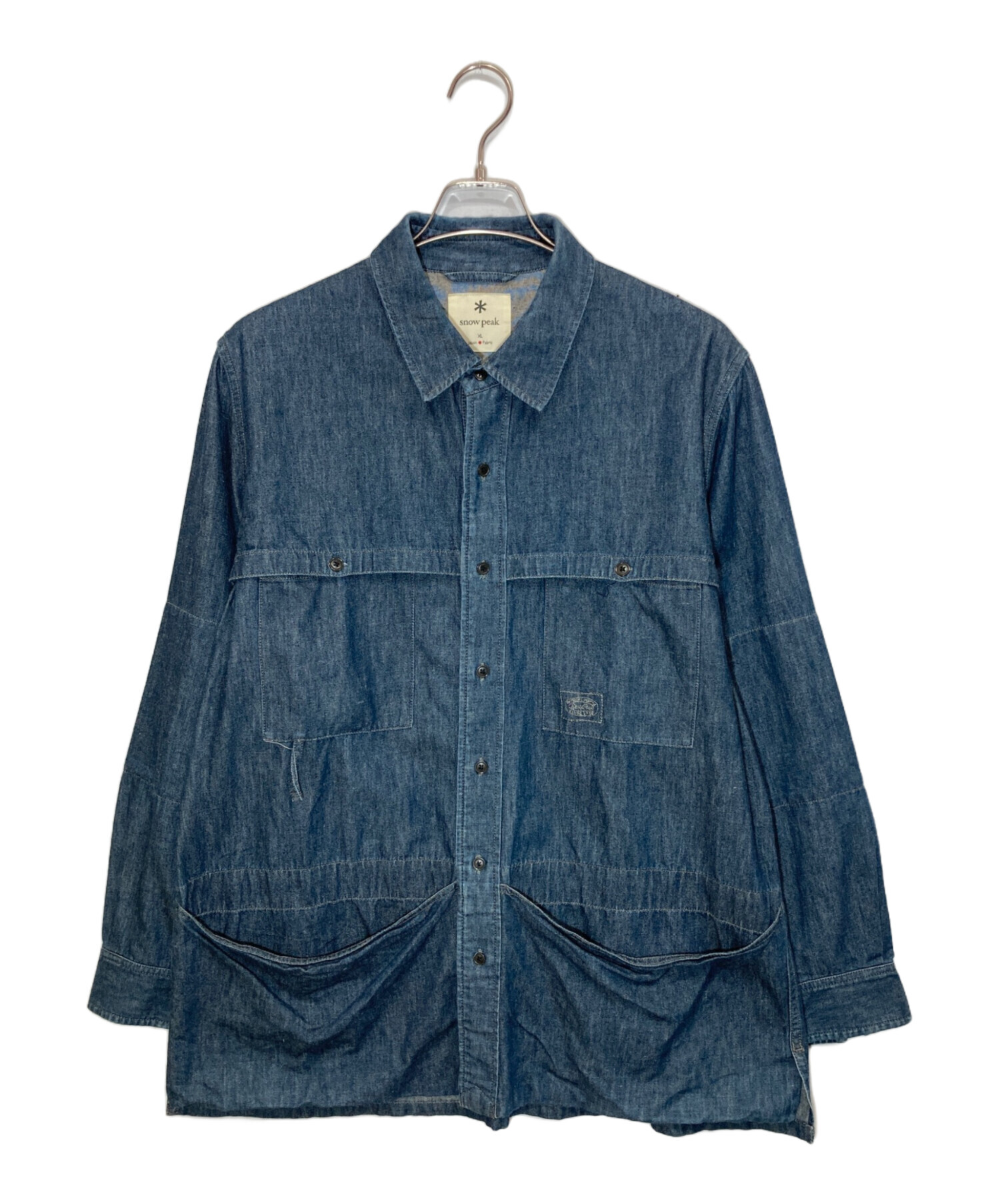 ジャケット・アウター TAKIBI Light Denim Utility Shirt Indigo 中古・古着通販】Snow peak (スノーピーク) TAKIBI Light Denim