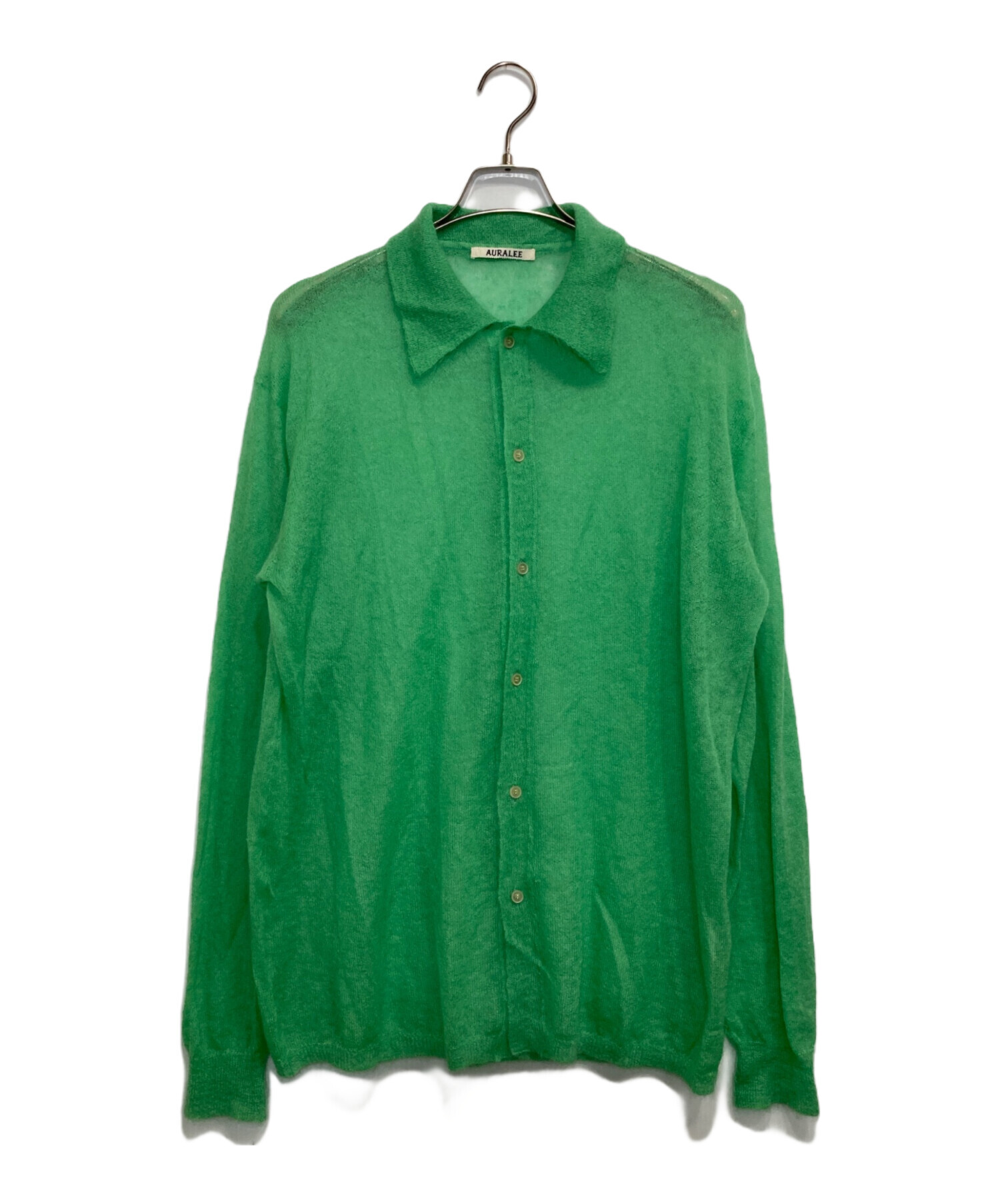 中古・古着通販】AURALEE (オーラリー) KID MOHAIR SHEER KNIT SHIRT