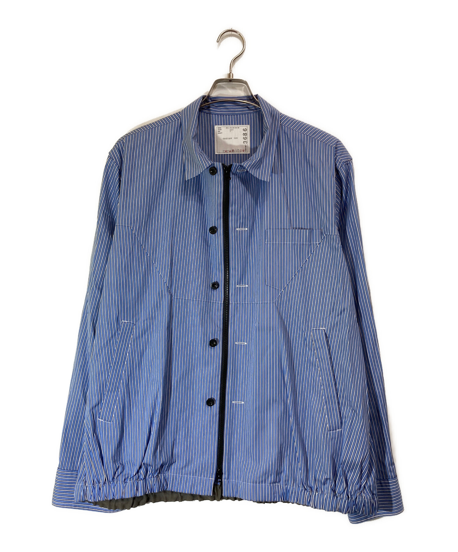 中古・古着通販】sacai (サカイ) Cotton Poplin Jacket ブルー サイズ