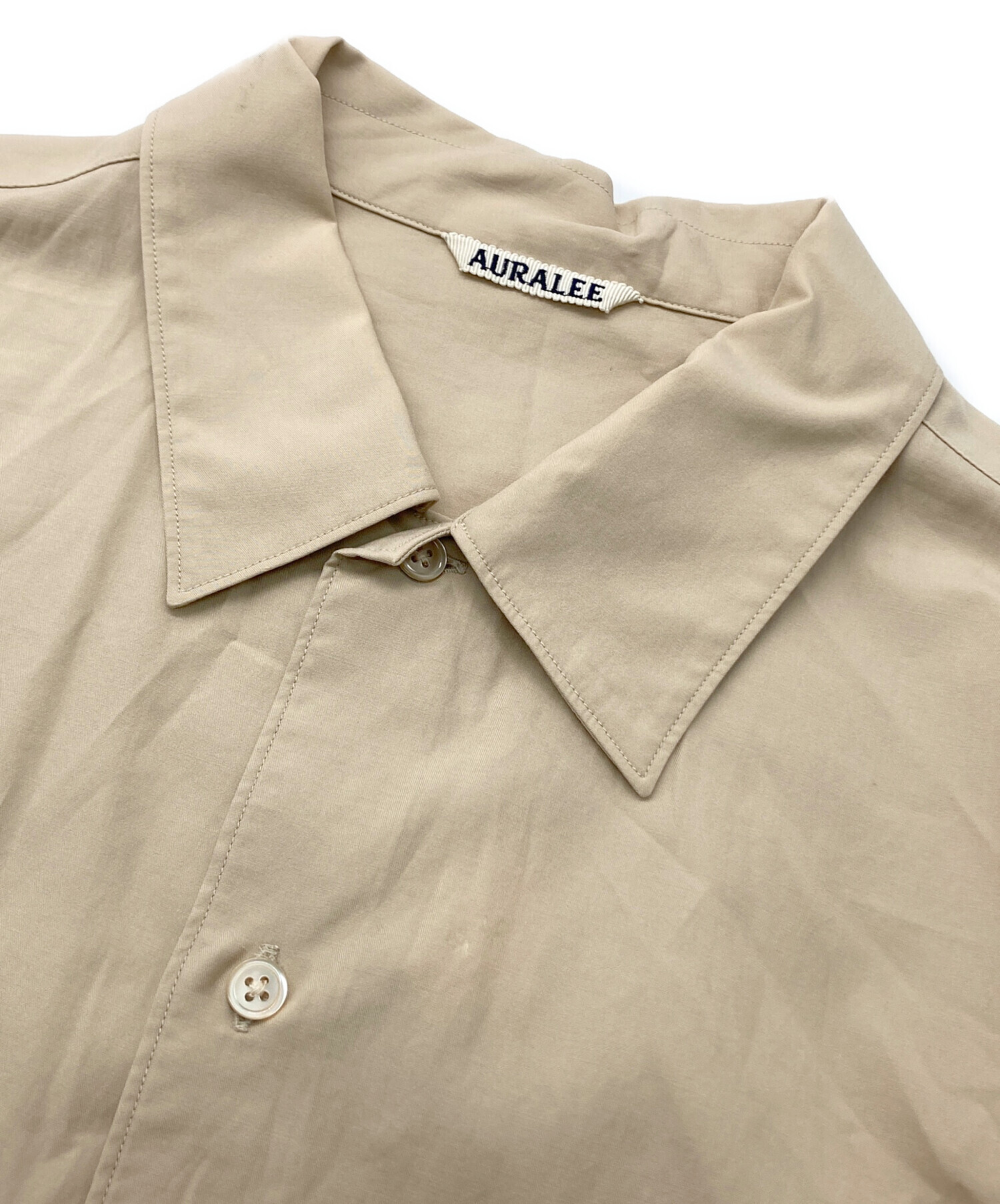 中古・古着通販】AURALEE (オーラリー) WASHED FINX TWILL BOX SHIRTS