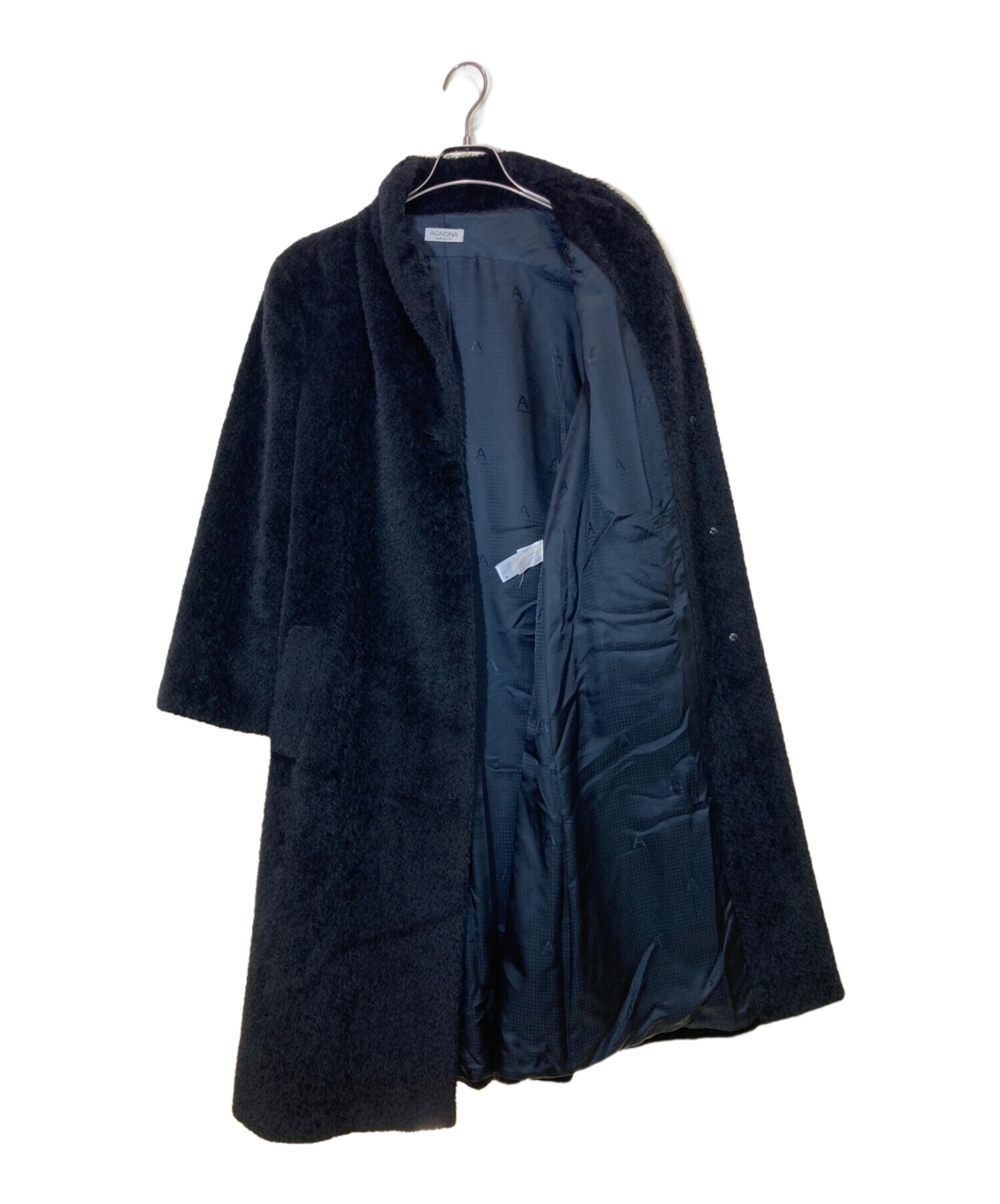 中古・古着通販】Agnona (アニオナ) アルパカウールシャギーコート