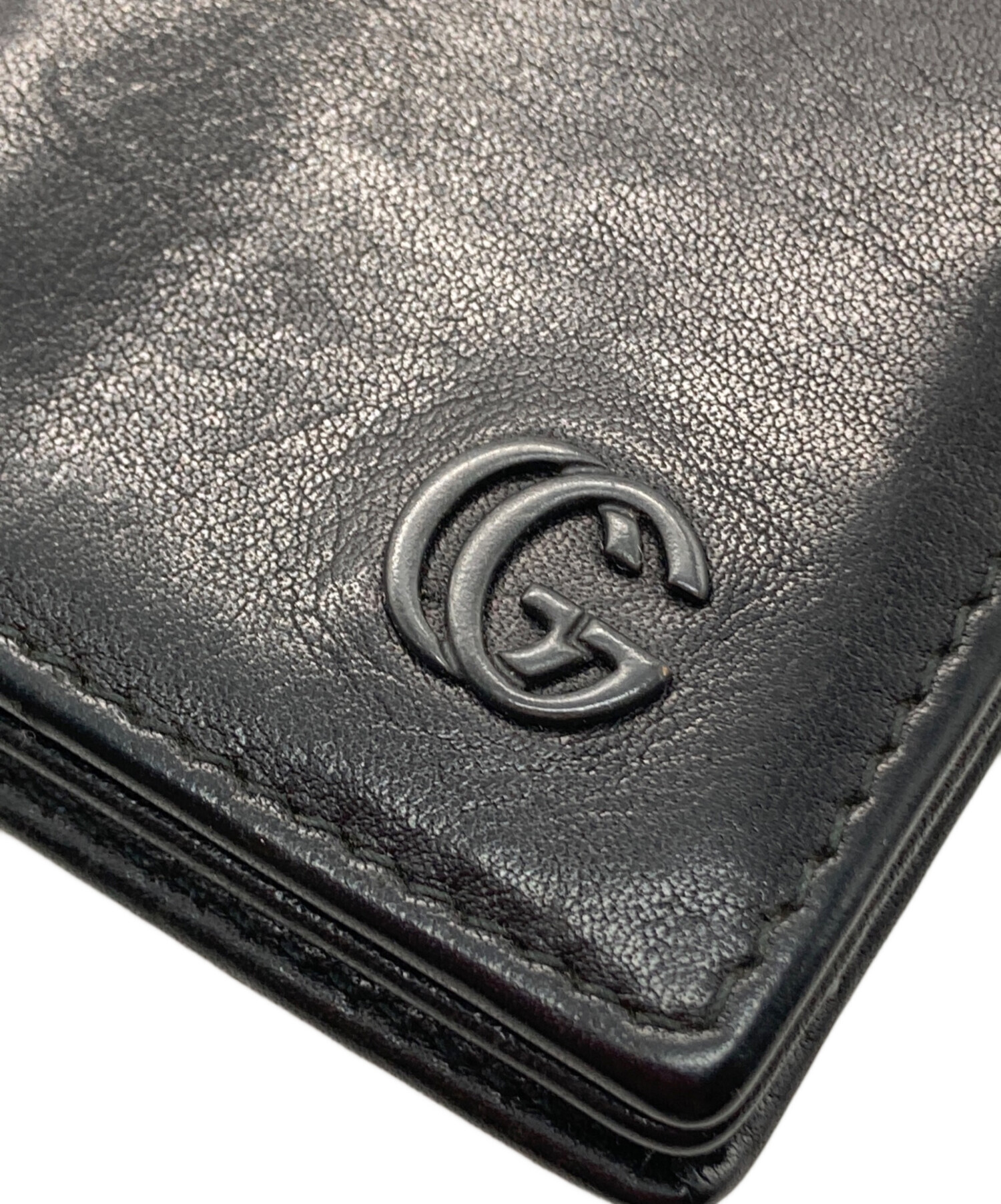 未使用に近い　GUCCI グッチ　ケース　ロゴプリント　インターロッキング 楽天市場】【超美品】 グッチ 名刺入れ インターロッキングG レザー