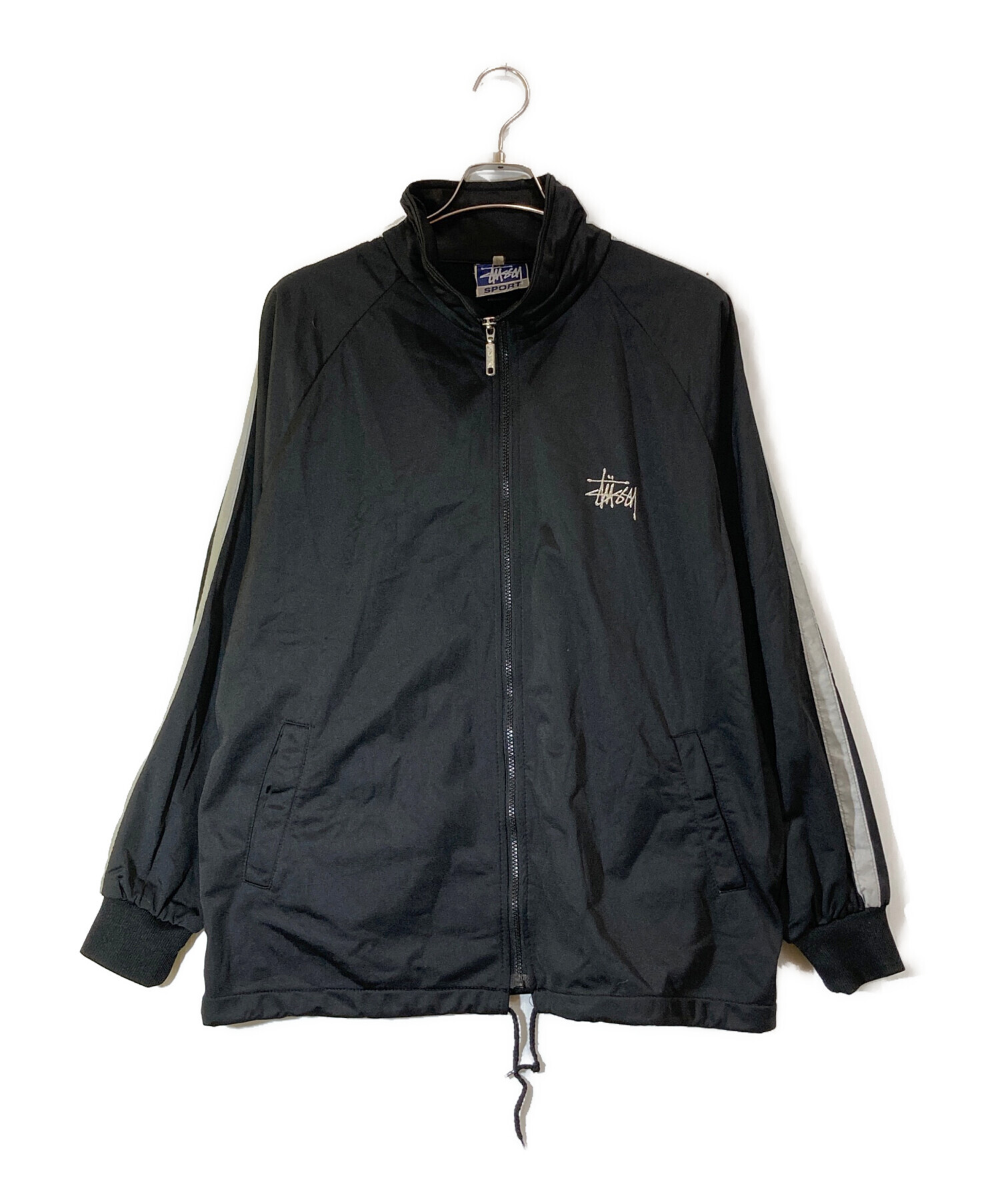 中古・古着通販】stussy (ステューシー) トラックジャケット ブラック