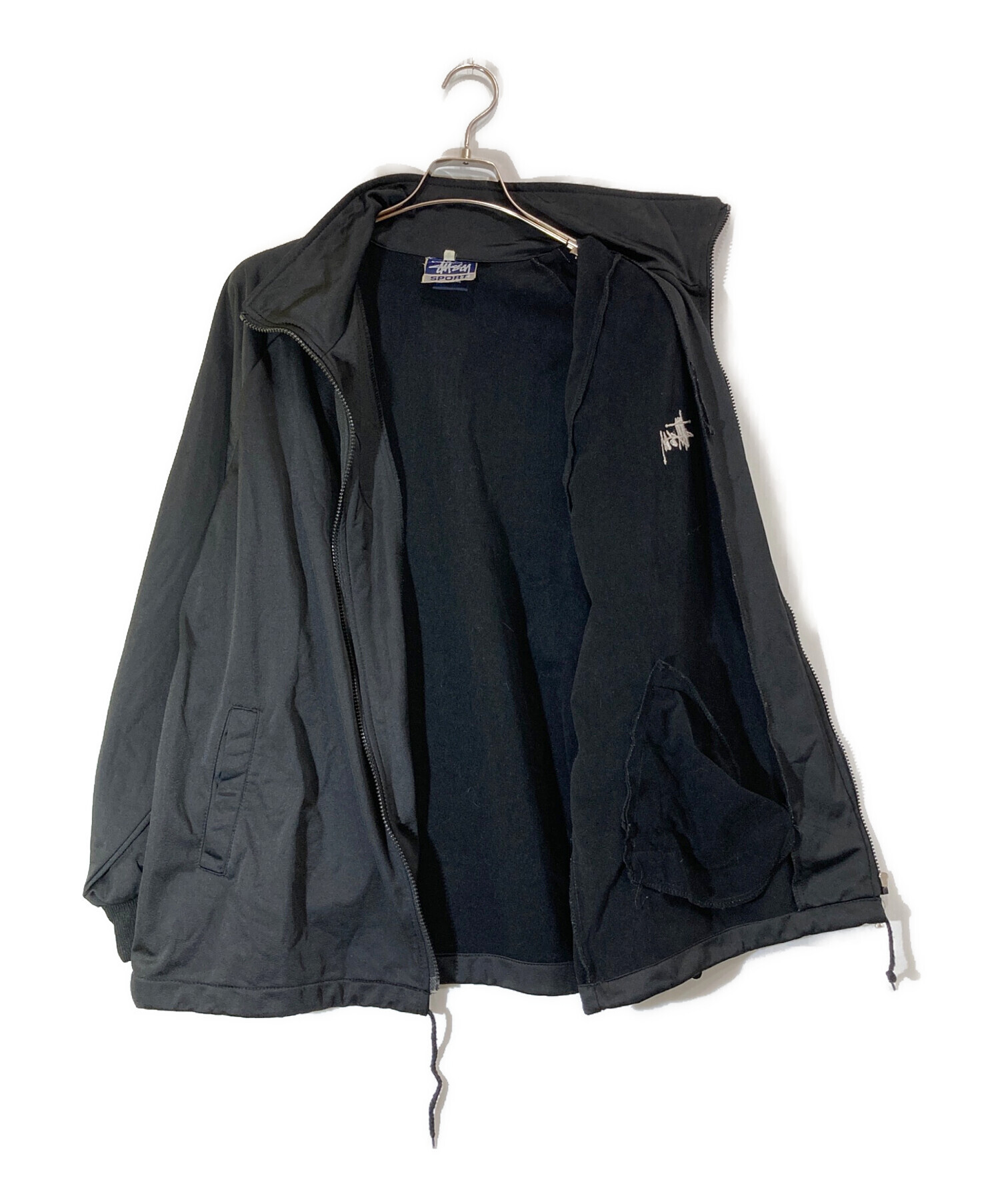 中古・古着通販】stussy (ステューシー) トラックジャケット ブラック