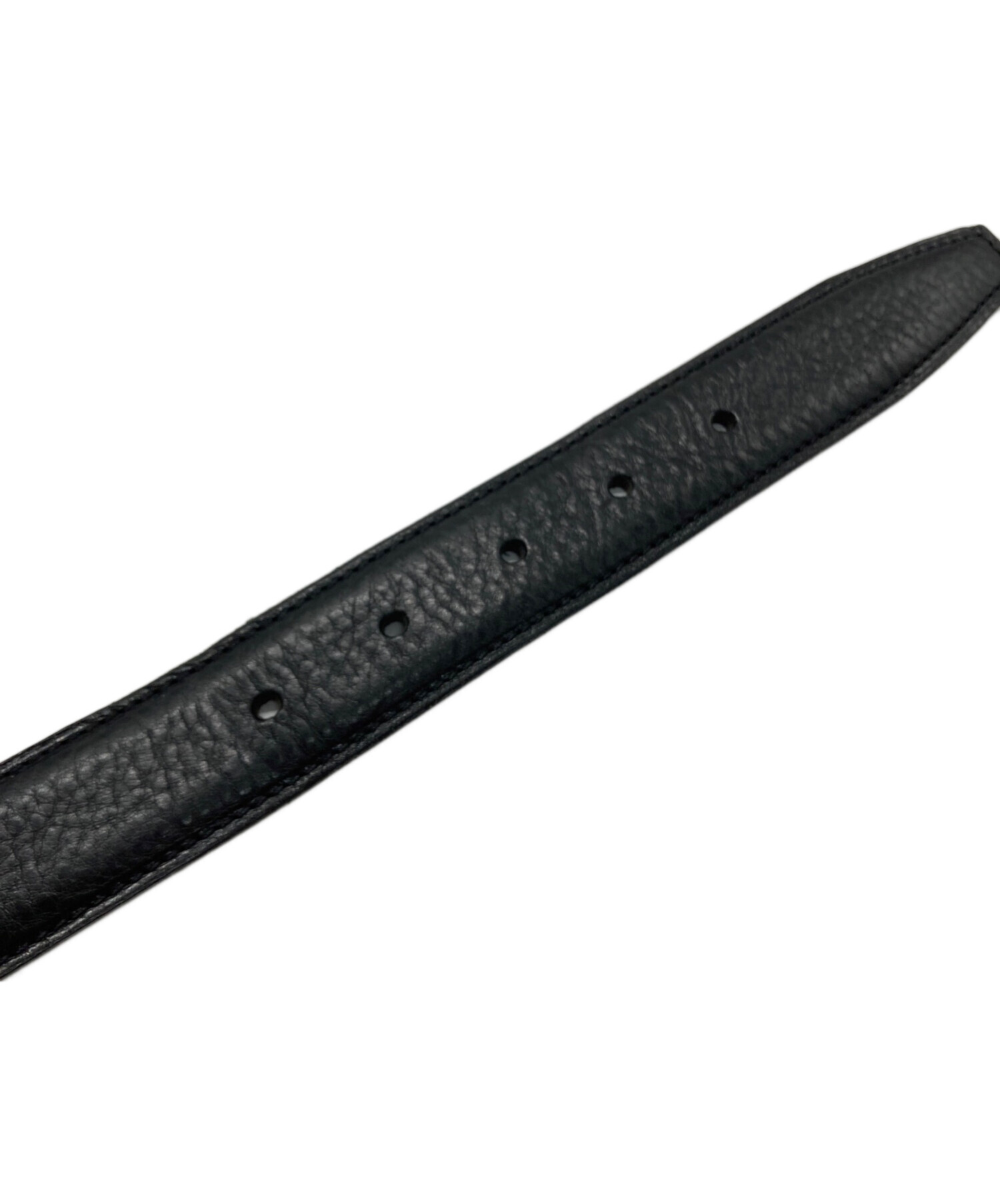 ほぼ未使用　フェリージ　felisi レザー ベルト 42-75 Felisi クロコ型押しレザーベルト 42-75 ダークブラウン イタリア製