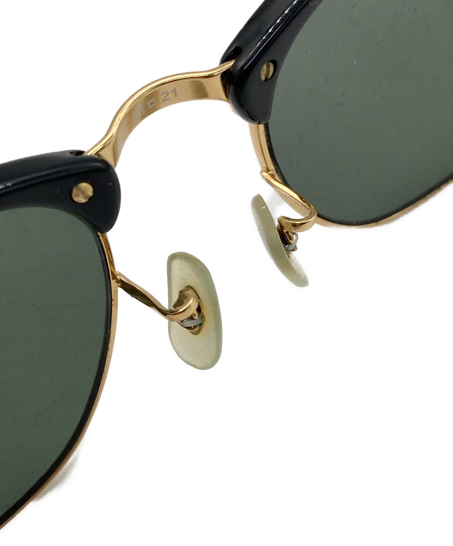 中古・古着通販】RAY-BAN (レイバン) CLUBMASTER Sunglasses ブラック 