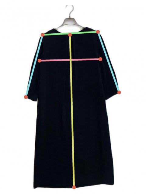 中古・古着通販】自由区 (ジユウク) ダブルクロス サックワンピース