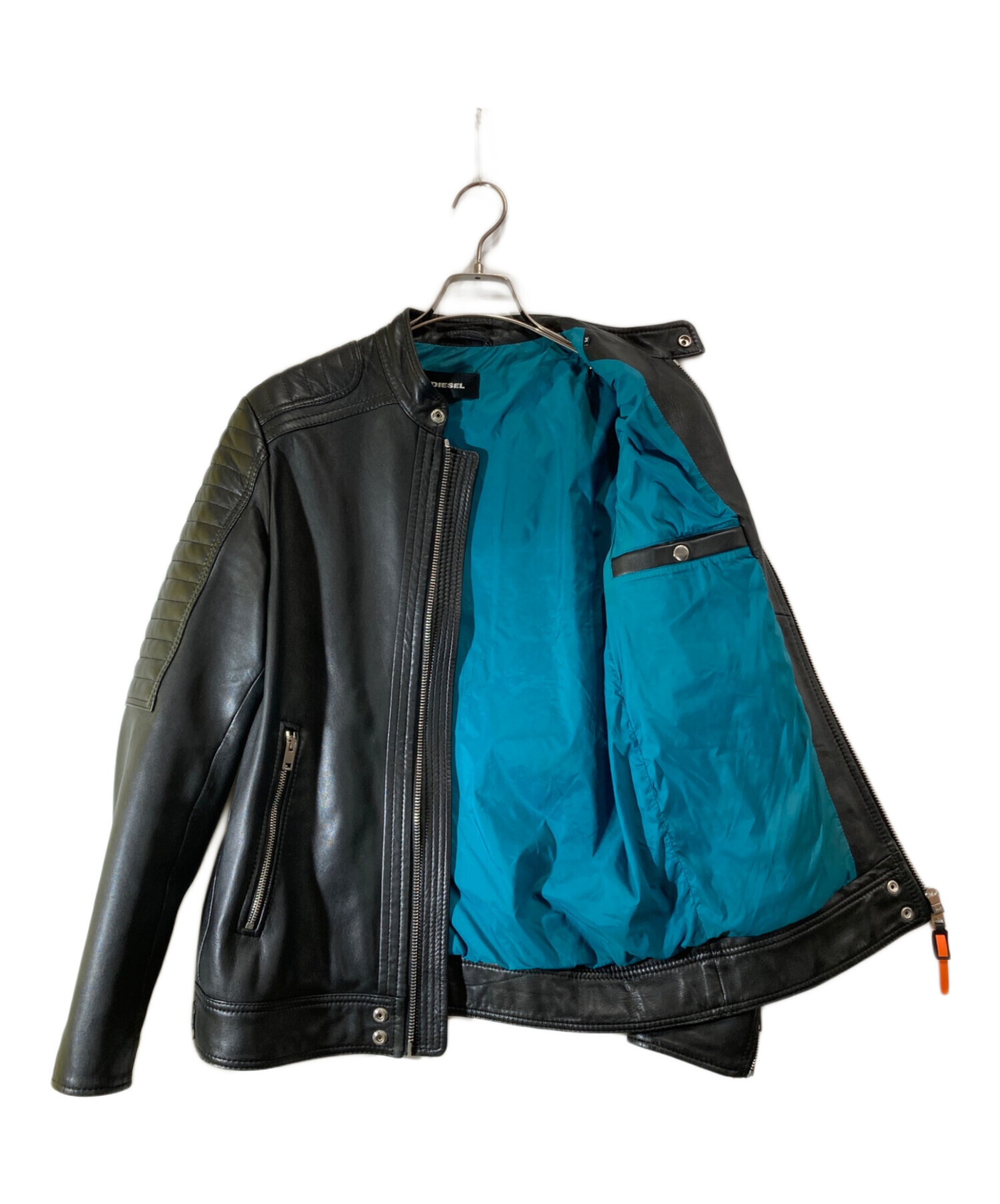 中古・古着通販】DIESEL (ディーゼル) シングルライダースジャケット 