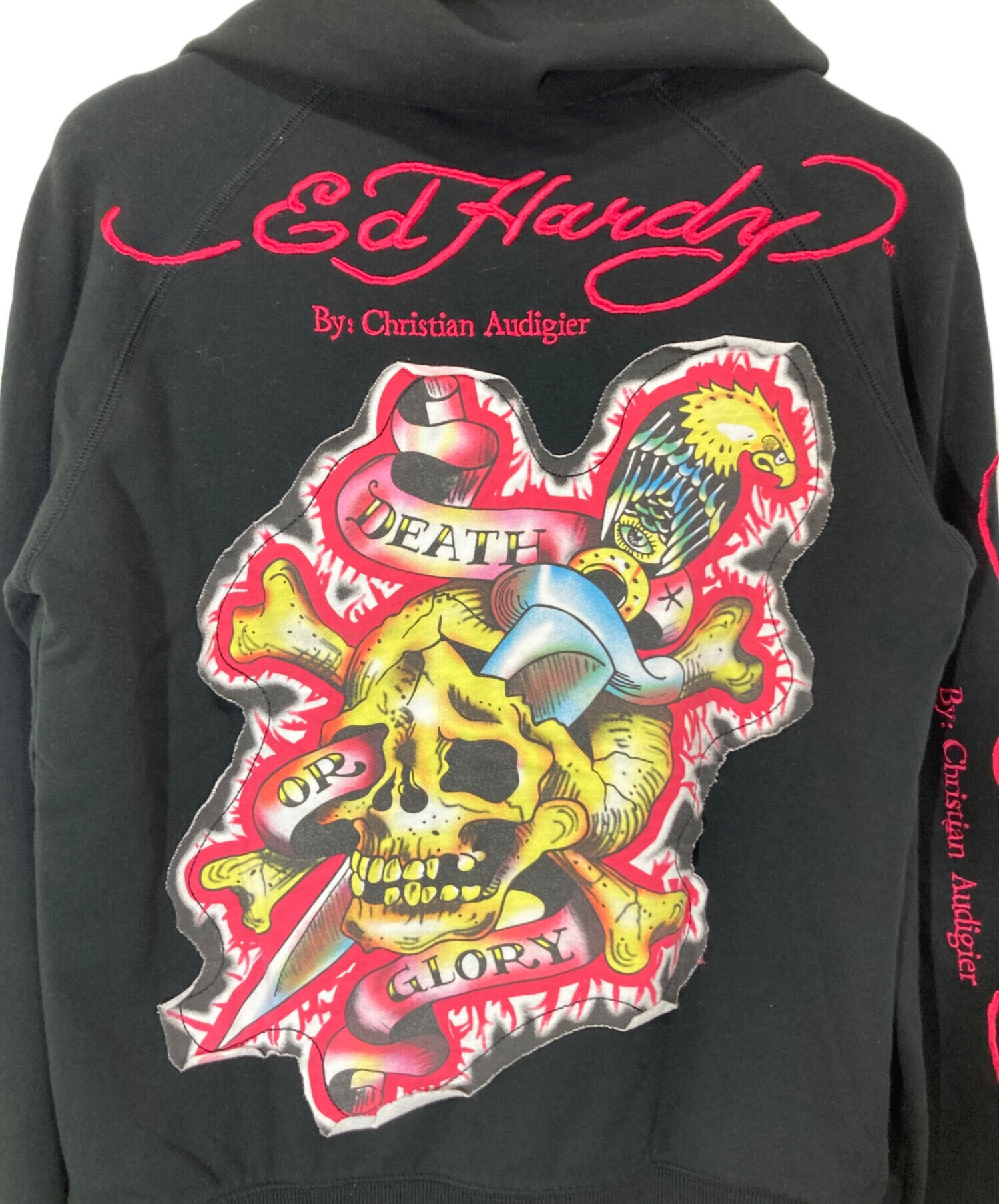 中古・古着通販】ED HARDY (エド ハーディー) バック刺繍ジップ 
