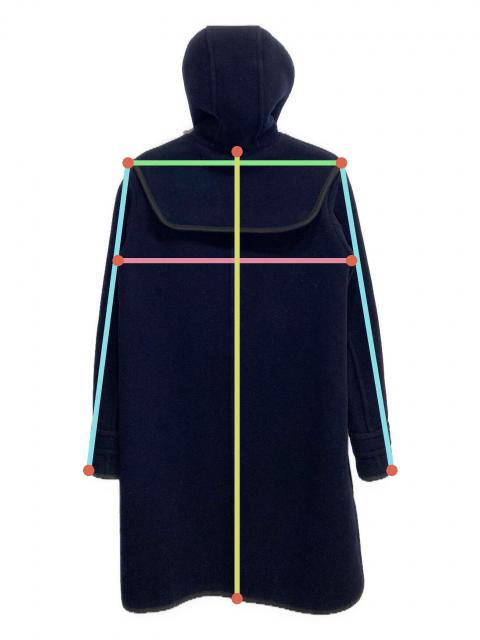 中古・古着通販】CARVEN (カルヴェン) ダッフルコート ネイビー サイズ