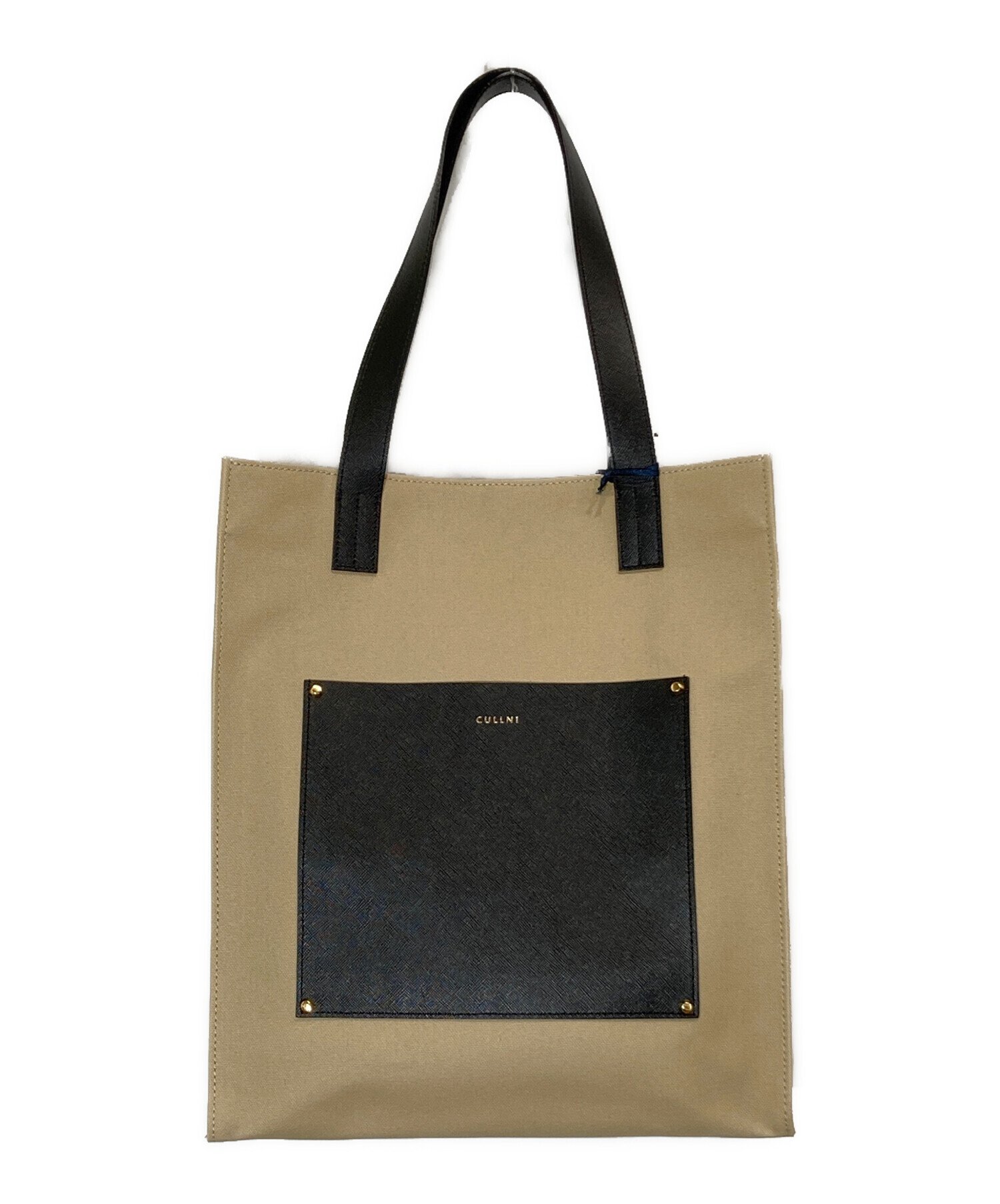 中古・古着通販】CULLNI (クルニ) Leather Pocket Canvas Tote Bag 