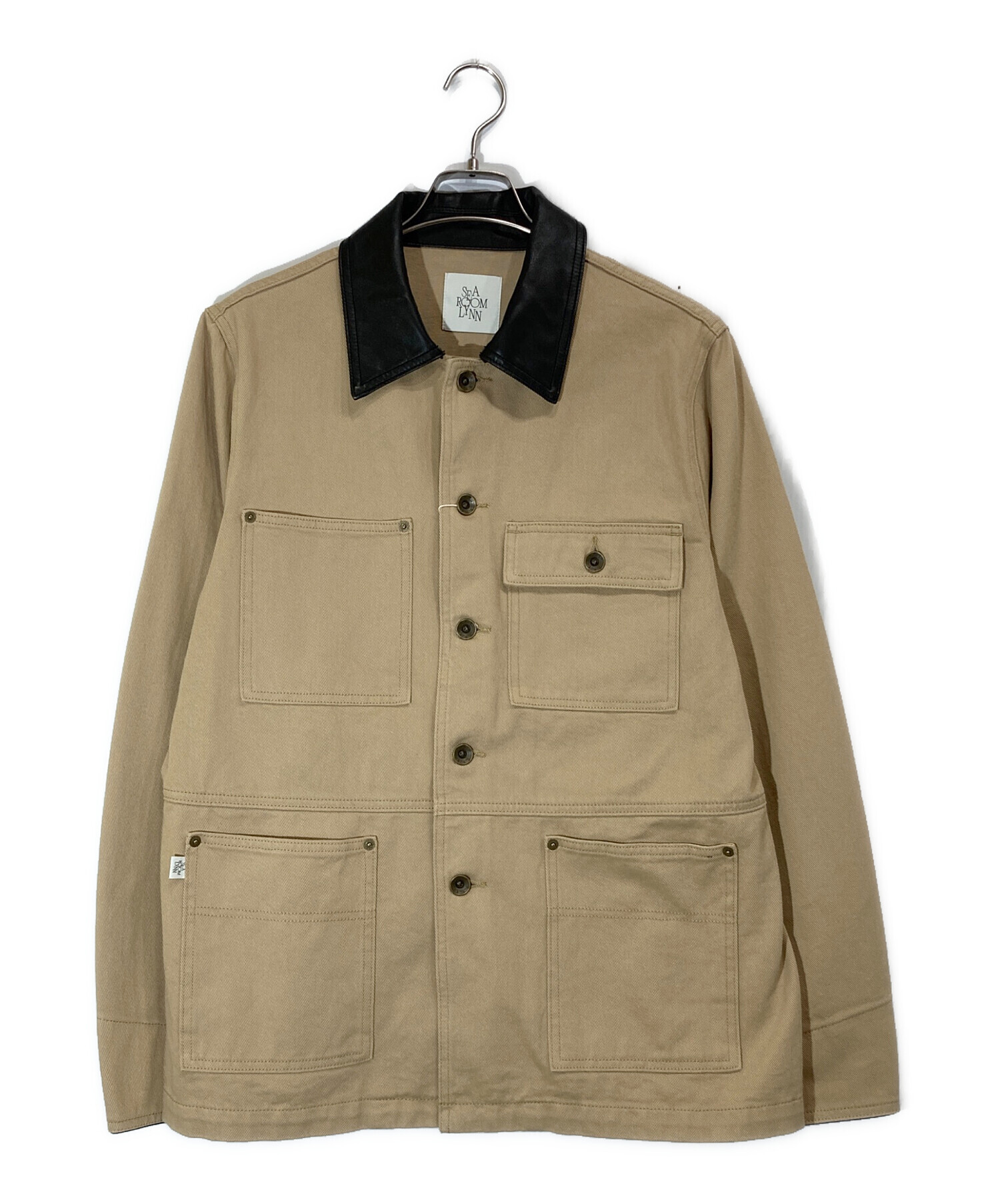 searoomlynn eco leather collar カバーオール ECO Leather collarカバーオール