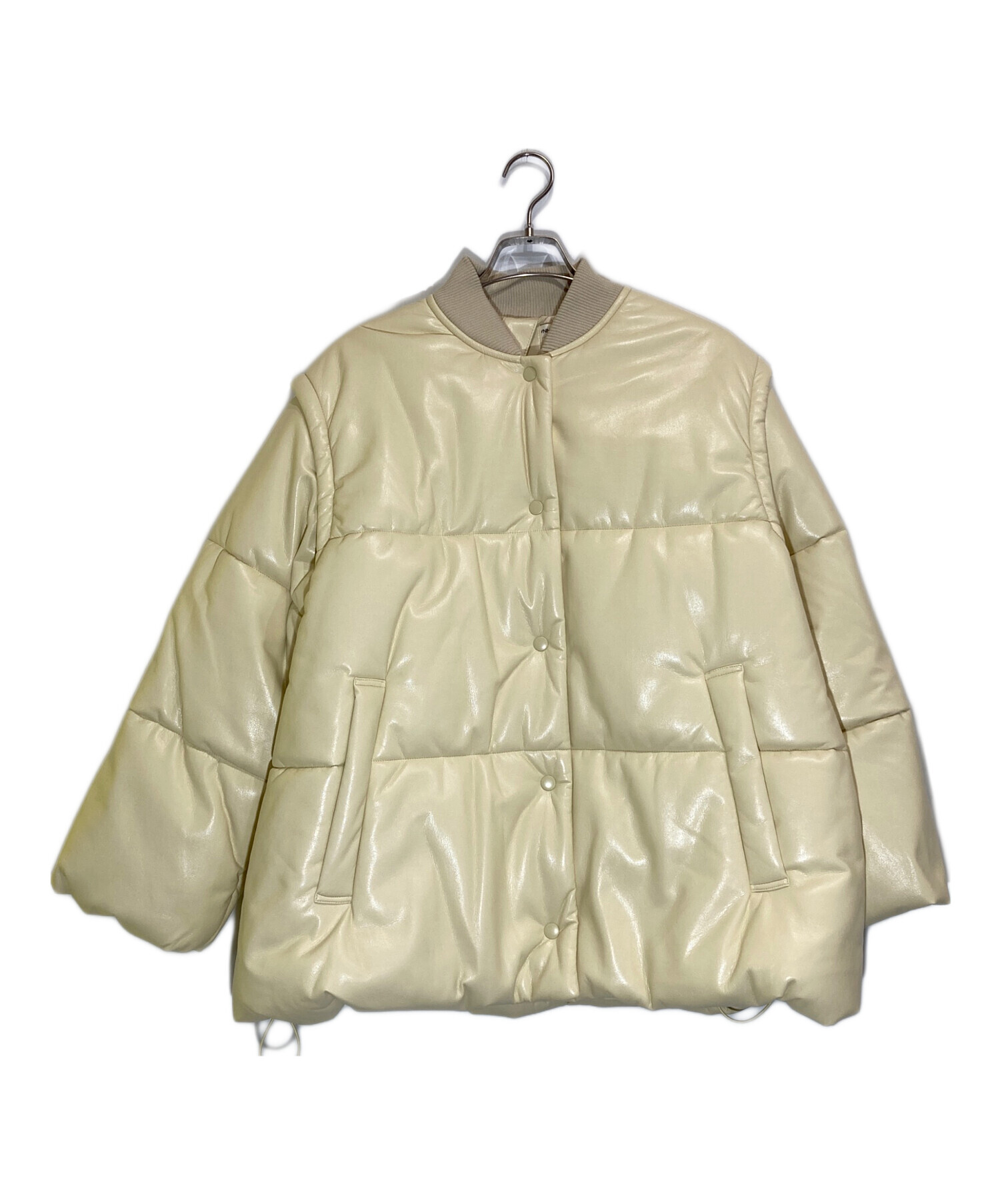 新品シールームリンECO LEATHER THERMO PUFF ジャケットM 中古・古着通販】Sea Room lynn (シールームリン) ECO LEATHER THERMO