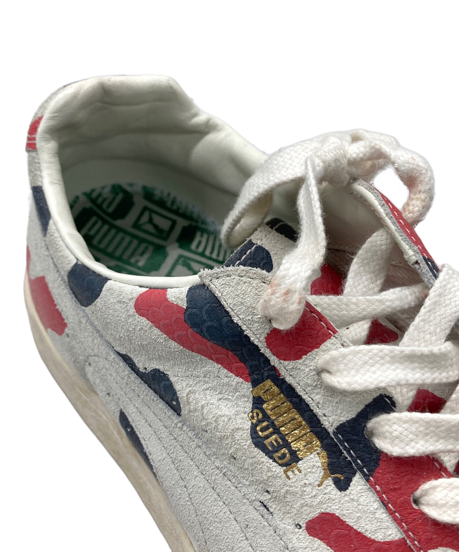中古・古着通販】PUMA (プーマ) Suede MIJ Koi ホワイト×ネイビー 