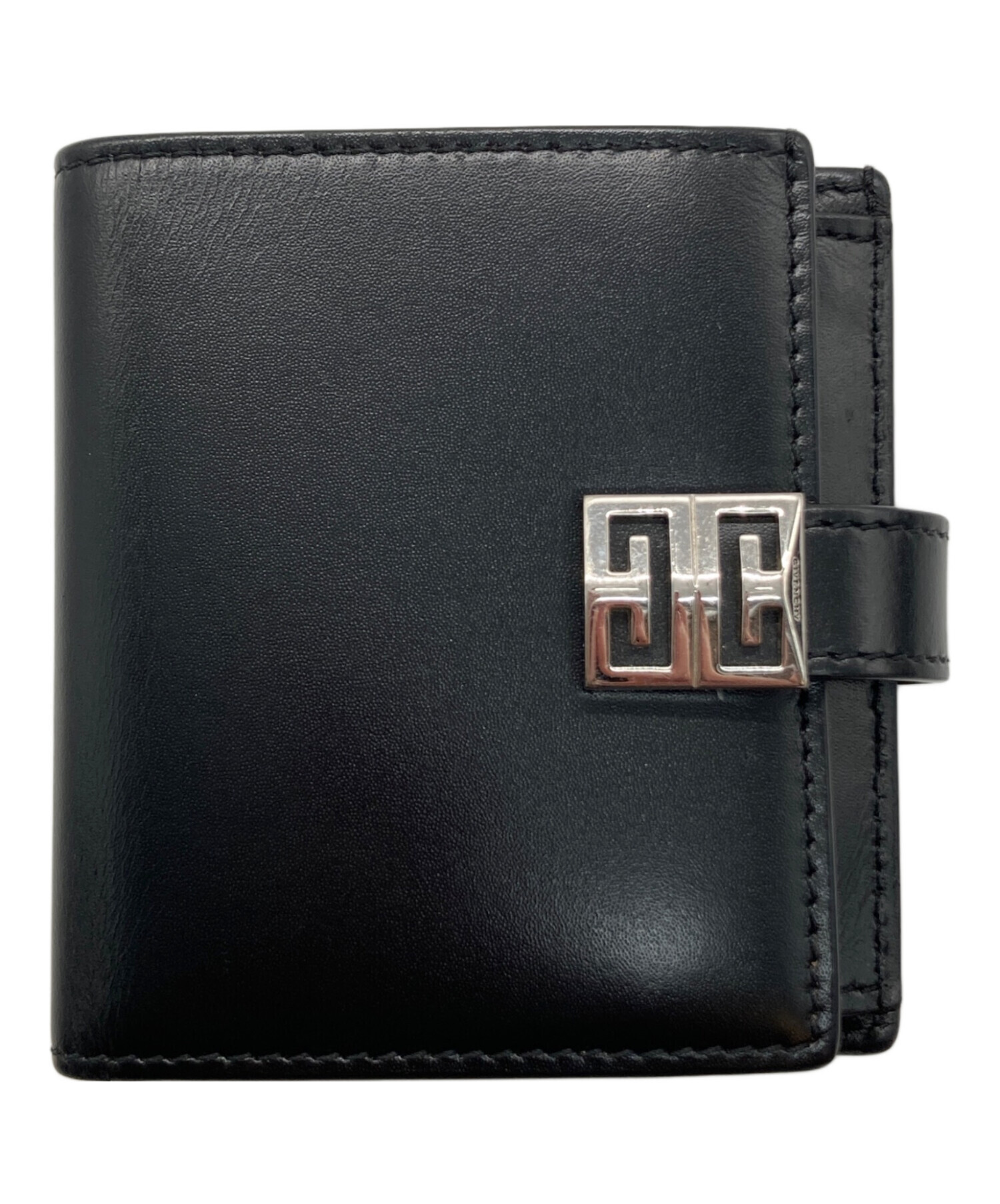 中古・古着通販】GIVENCHY (ジバンシィ) 4G 2つ折り財布 ブラック