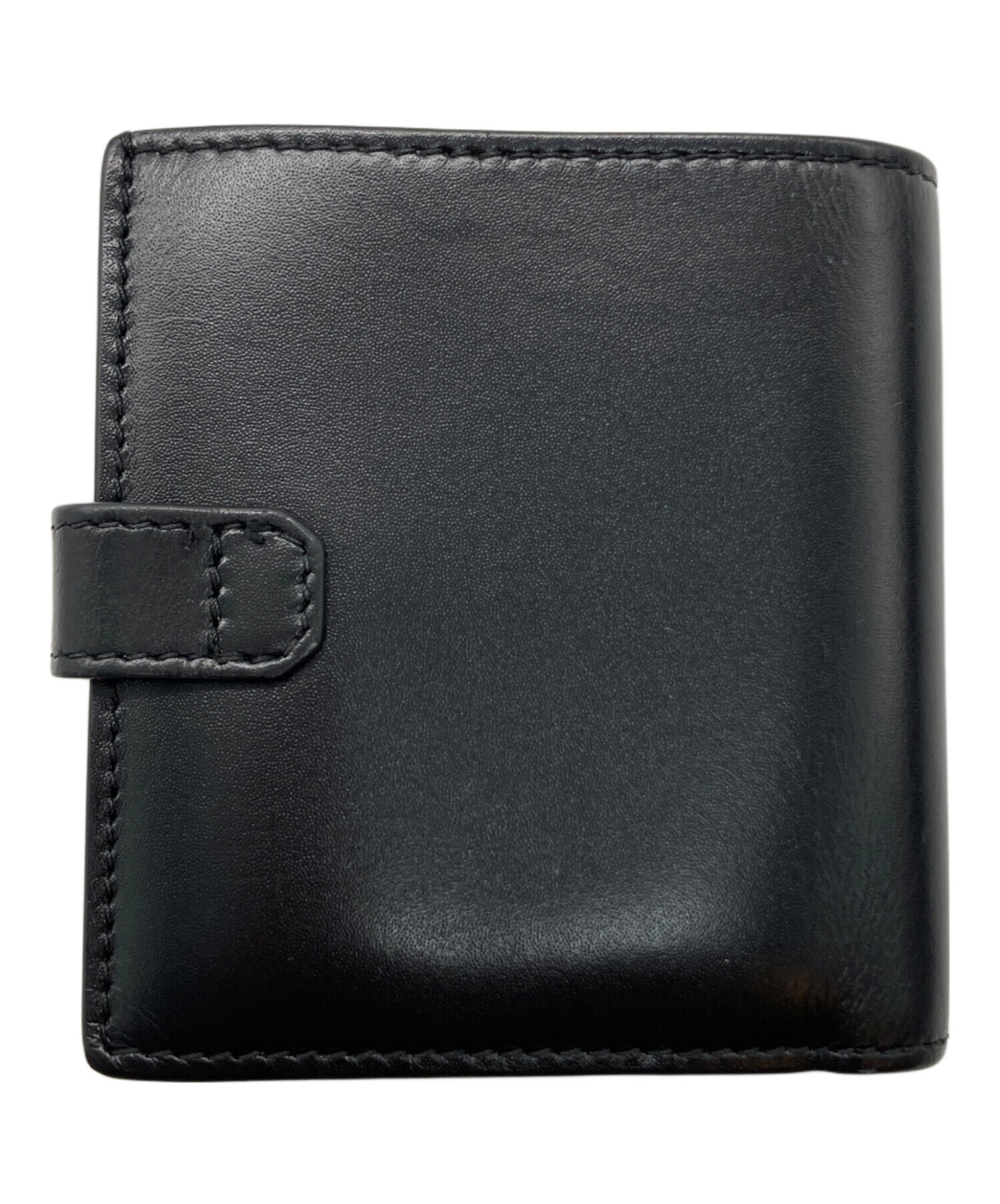 希少 GIVENCY ジバンシー 折り財布 4Gロゴ レザー ブラック GIVENCHY 4Gロゴ スムースレザー 二つ折り財布 ユニセックス (GIVENCHY