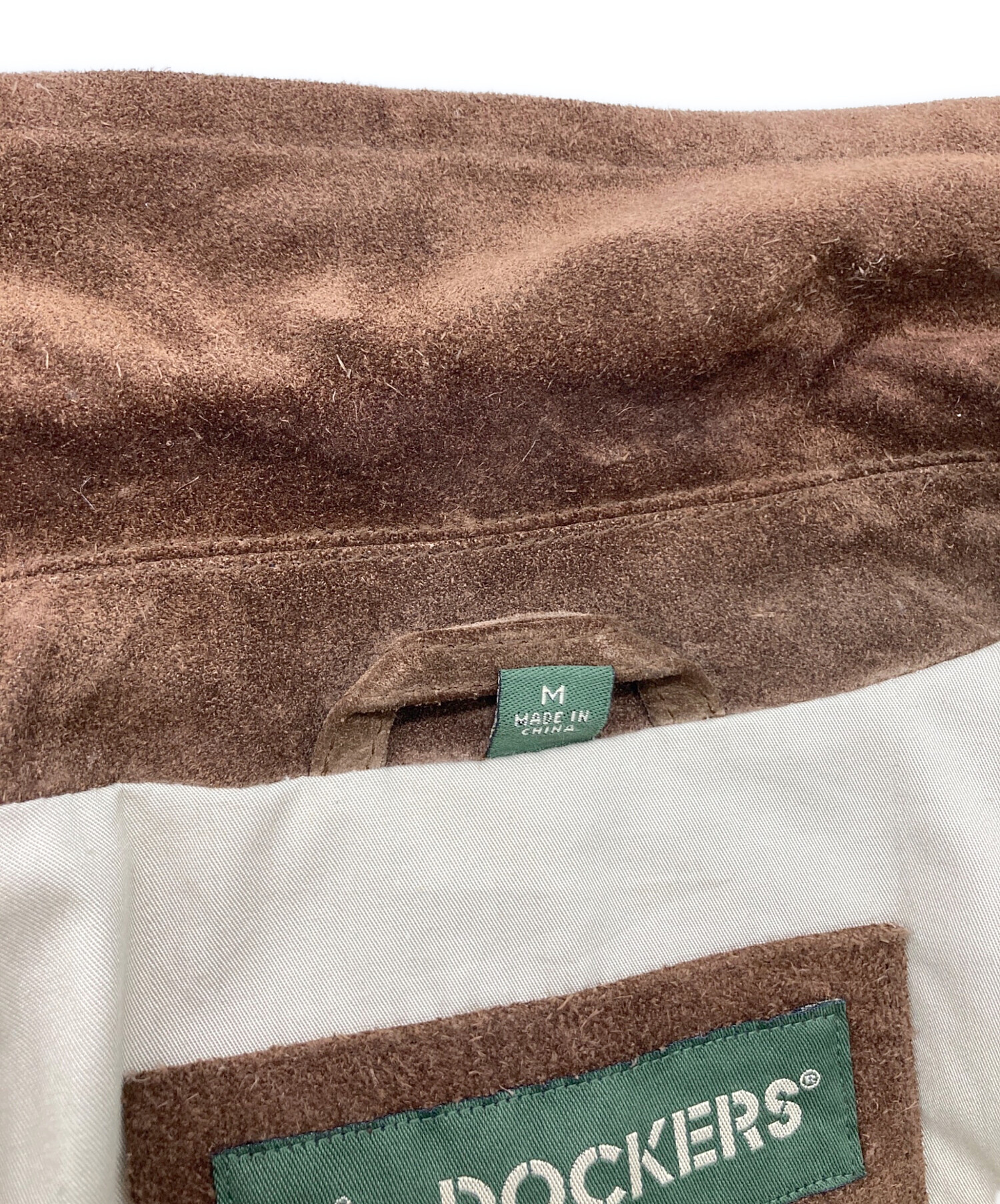 中古・古着通販】DOCKERS (ドッカーズ) スウェードジャケット ブラウン 