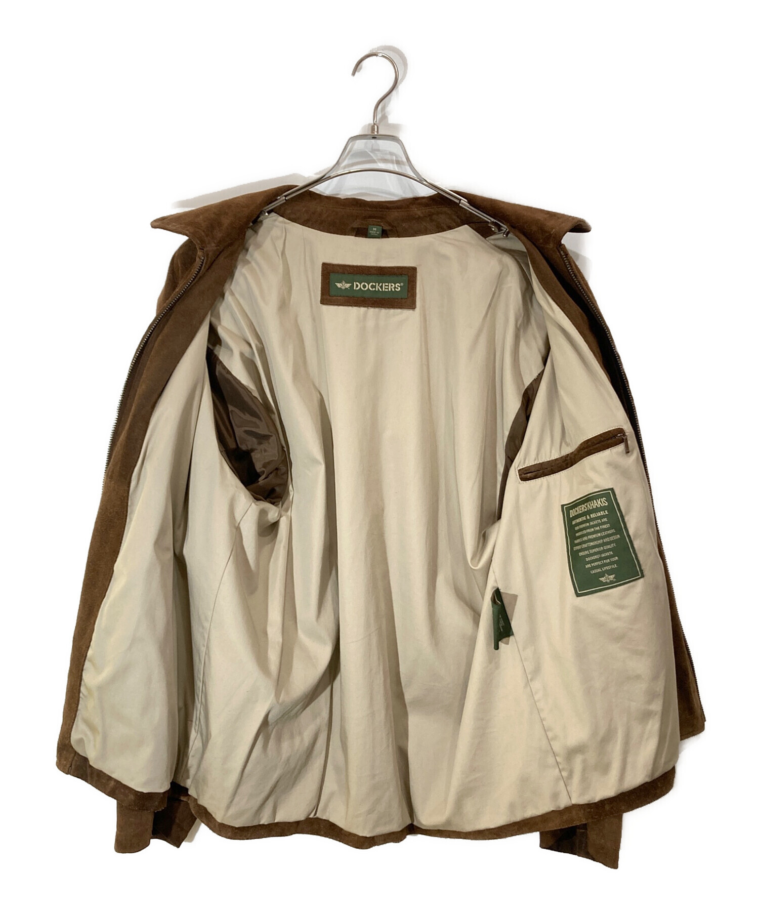 中古・古着通販】DOCKERS (ドッカーズ) スウェードジャケット ブラウン