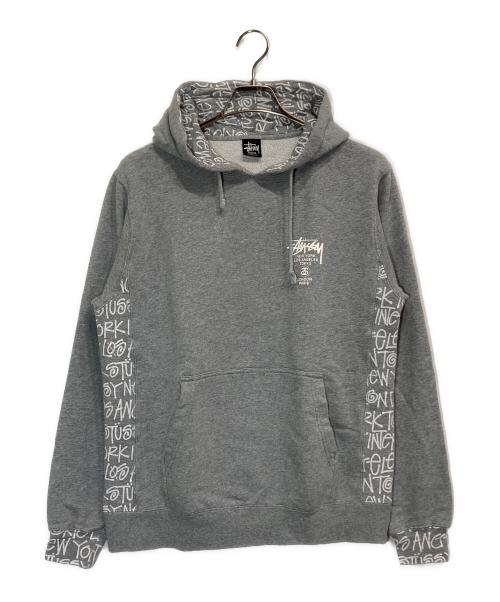 中古・古着通販】stussy (ステューシー) プリントパーカー グレー