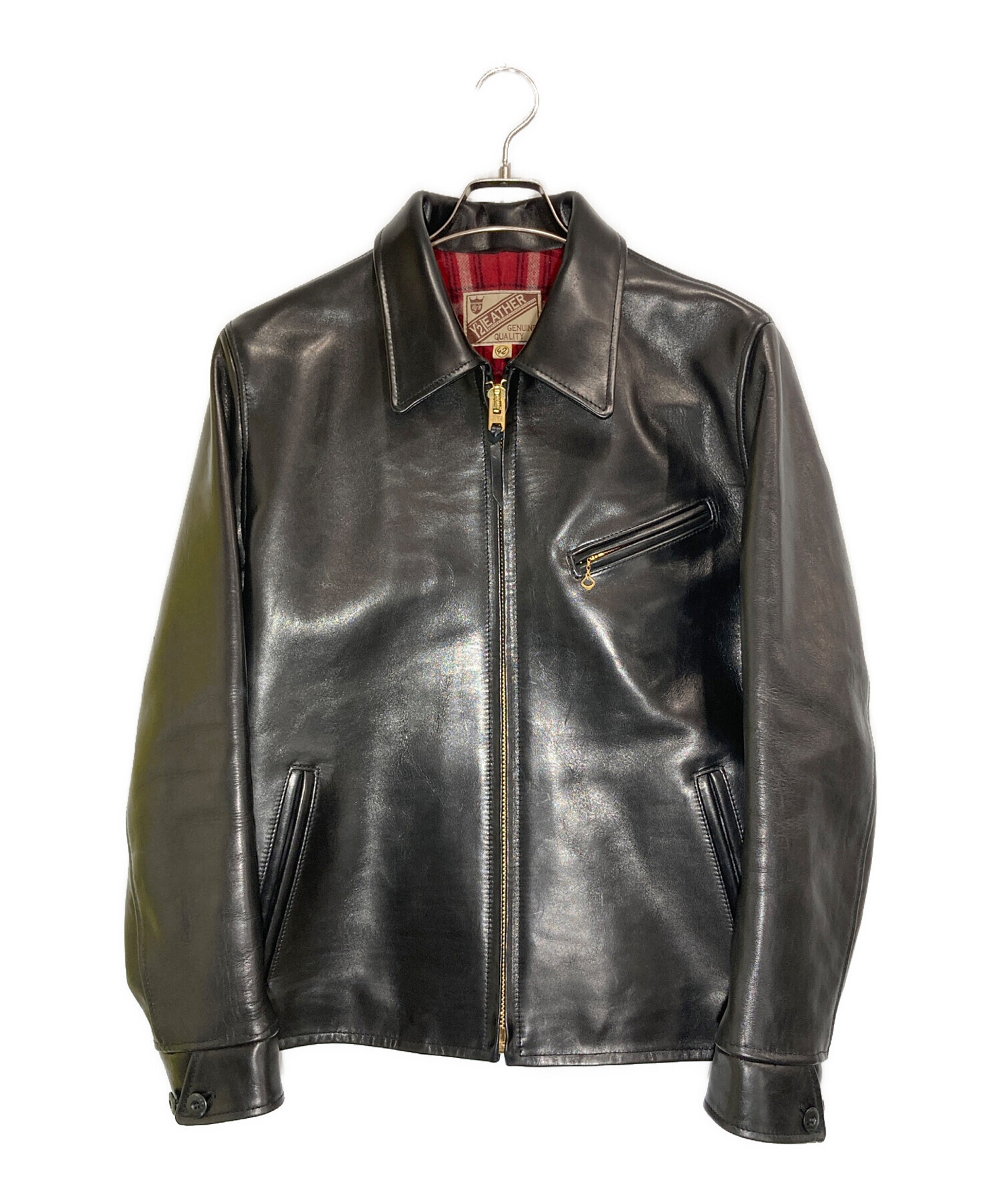 中古・古着通販】Y2 LEATHER (ワイツーレザー) ホースハイドシングル