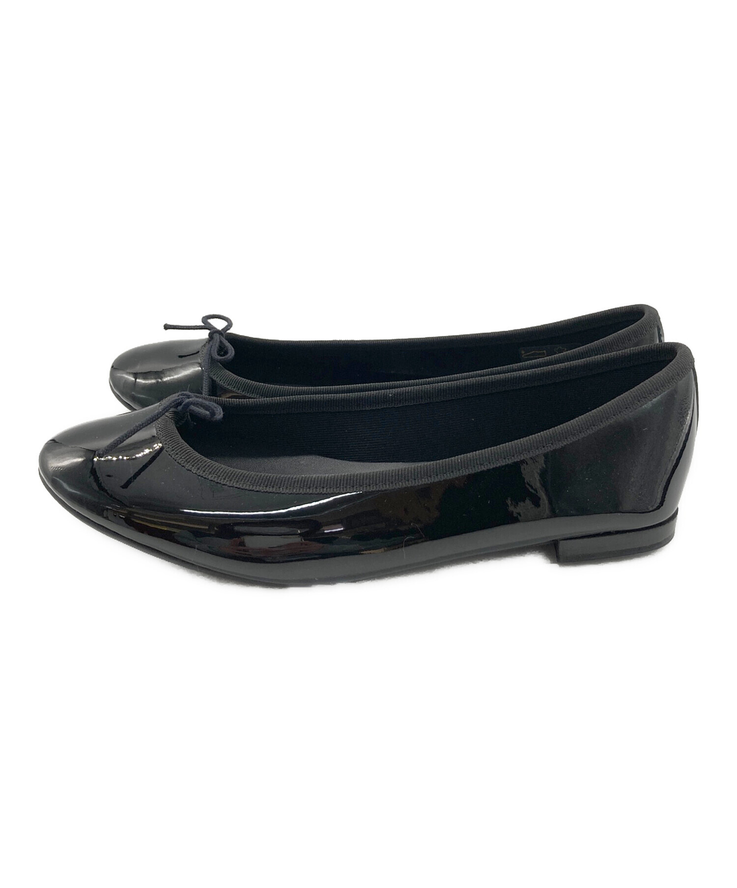 未使用【Repetto】レペット　CENDRILLON　バレエシューズ　ブラック 中古・古着通販】Repetto (レペット) Cendrillon バレエフラット