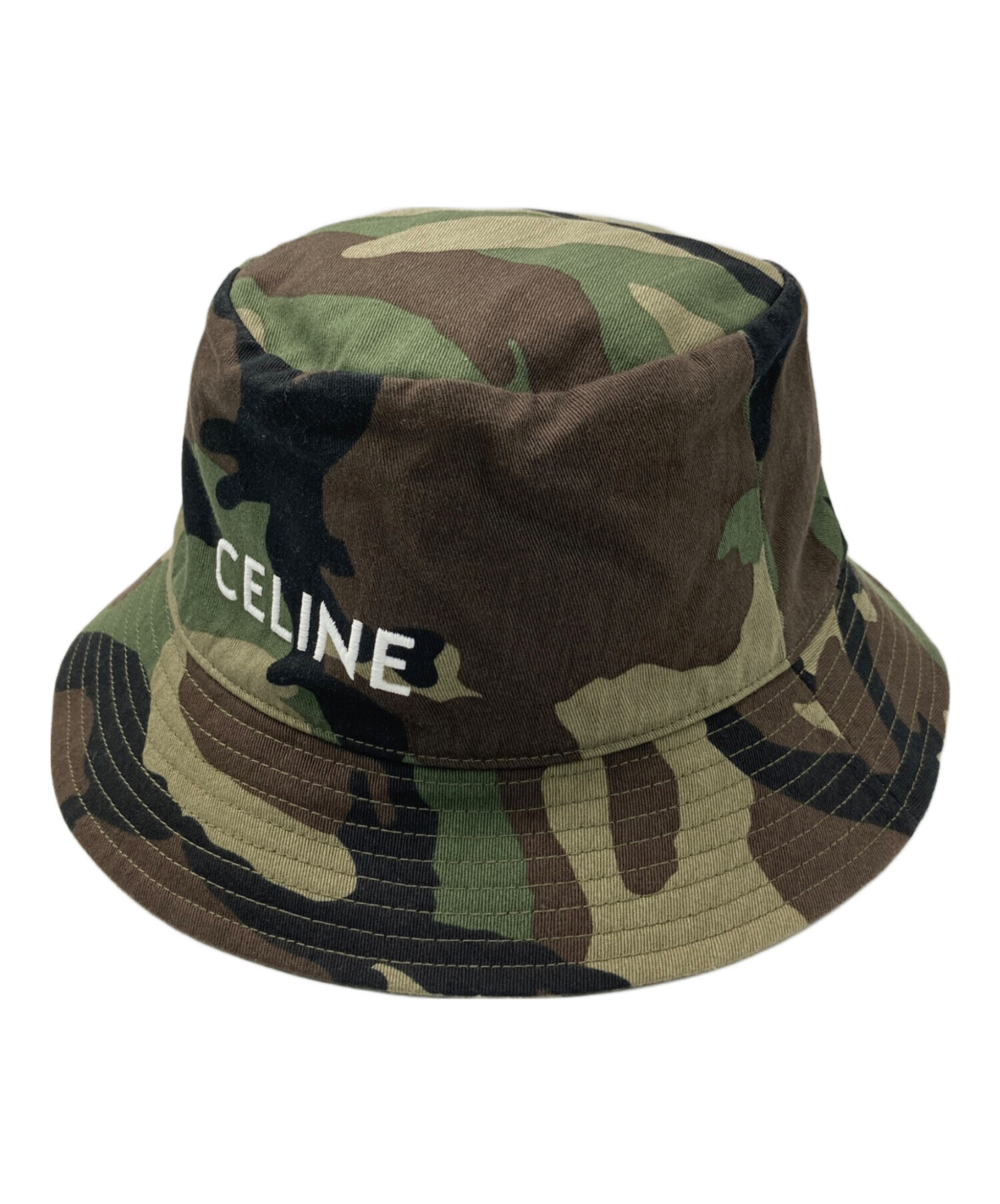 中古・古着通販】CELINE (セリーヌ) カモフラハット カーキ サイズ:M