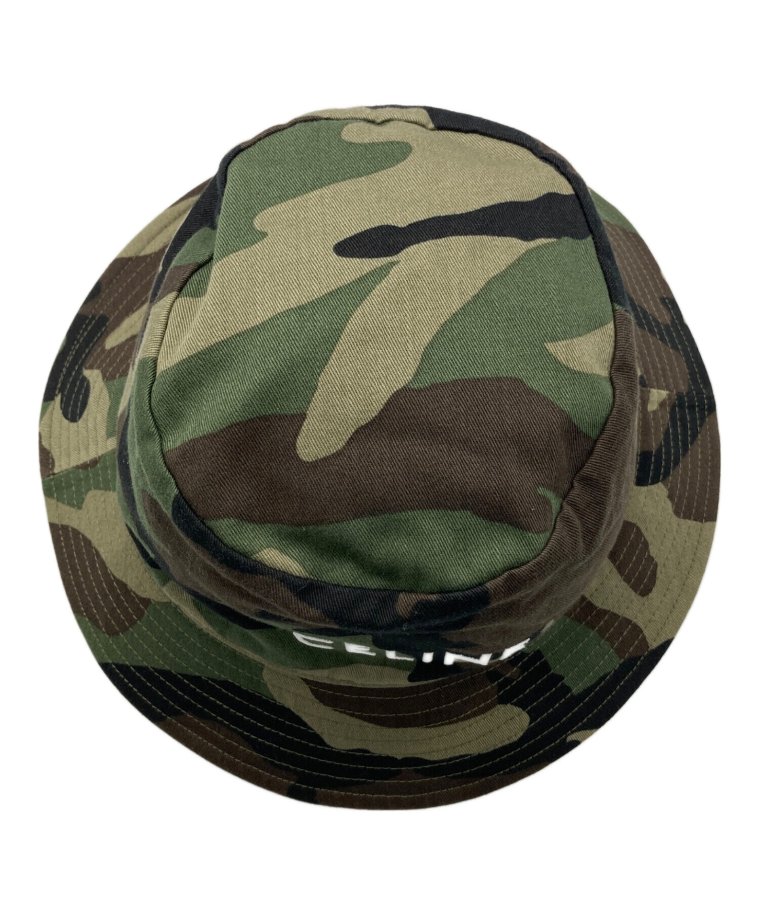 中古・古着通販】CELINE (セリーヌ) カモフラハット カーキ サイズ:M
