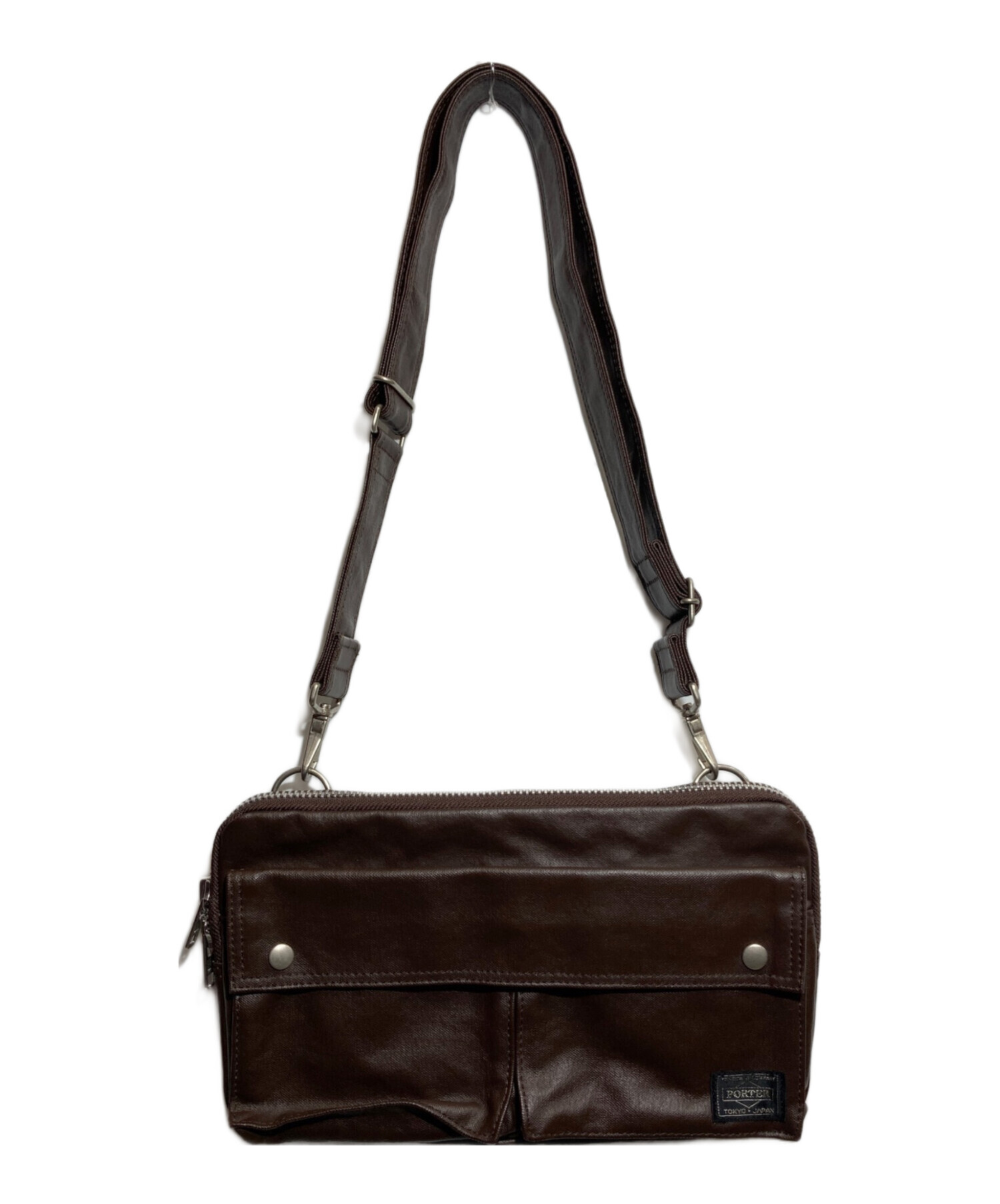 ※訳あり※最終お値下げ※未使用品PORTER バッグ　ブラウン 中古・古着通販】PORTER (ポーター) ショルダーバッグ ブラウン