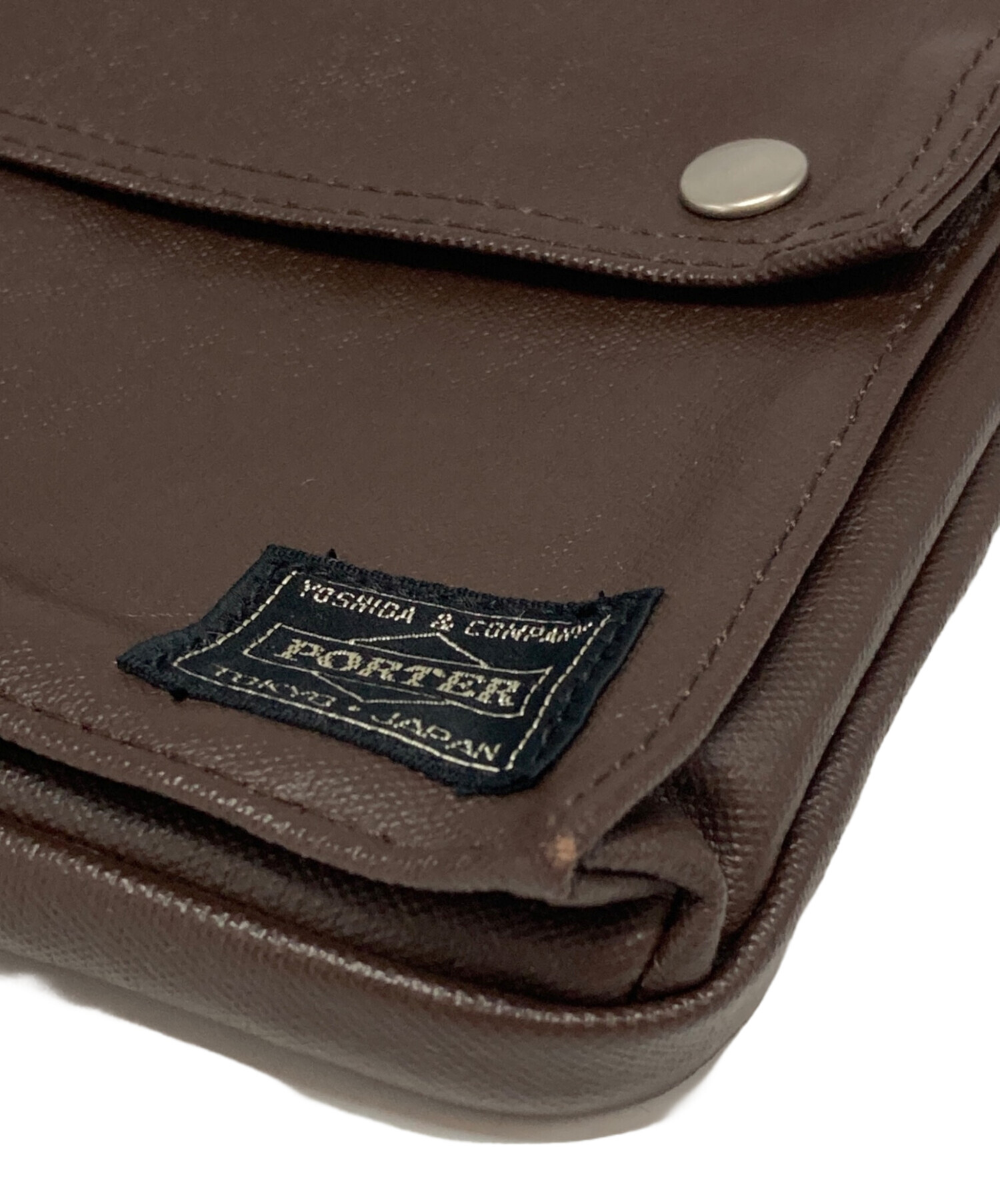 中古・古着通販】PORTER (ポーター) ショルダーバッグ ブラウン
