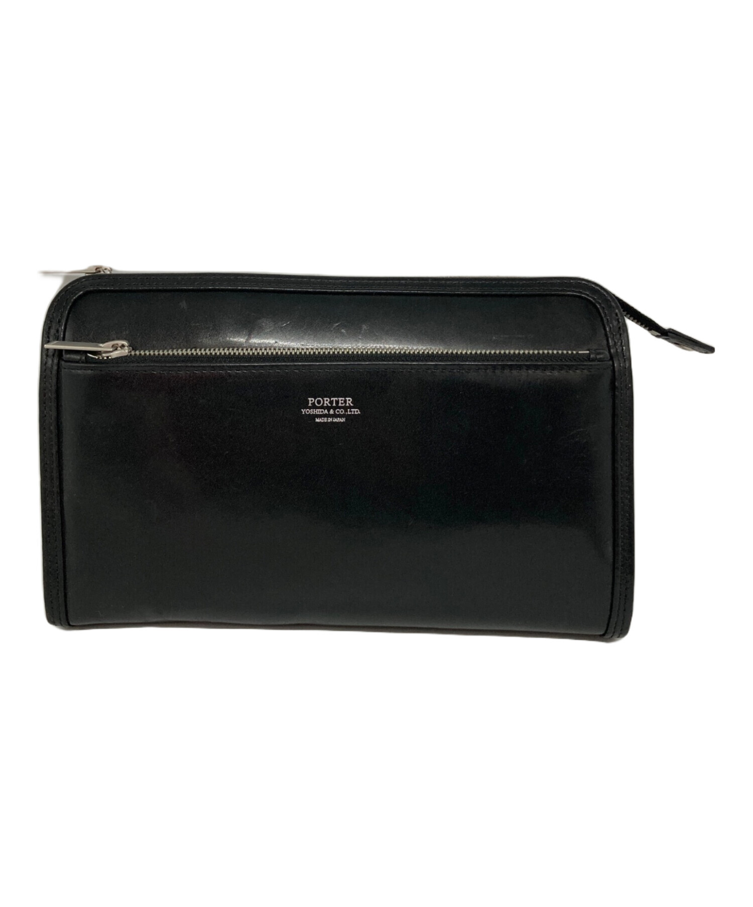 中古・古着通販】PORTER (ポーター) クラッチバッグ ブラック 