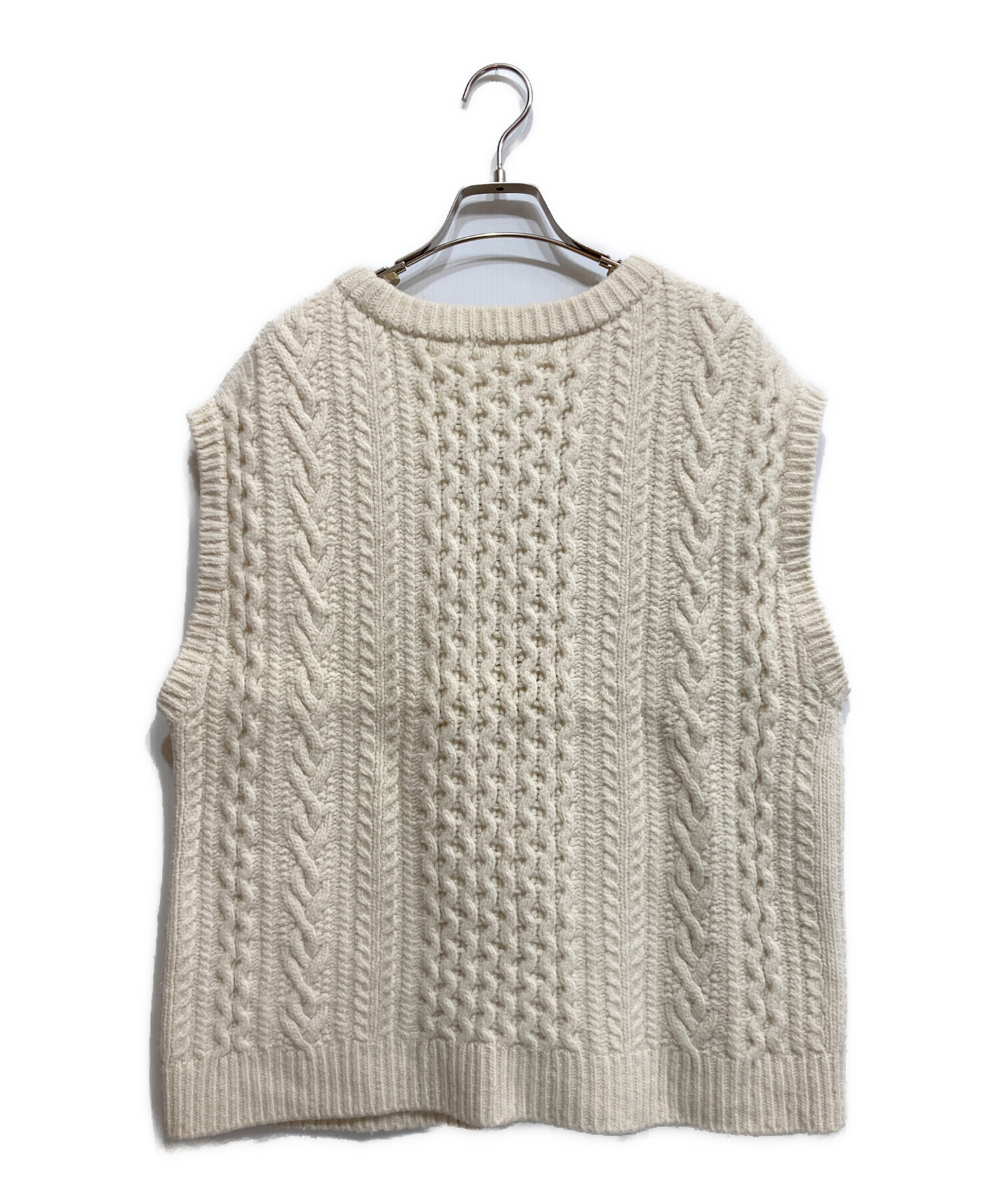中古・古着通販】AURALEE (オーラリー) FRENCH MERINO ARAN KNIT VEST 